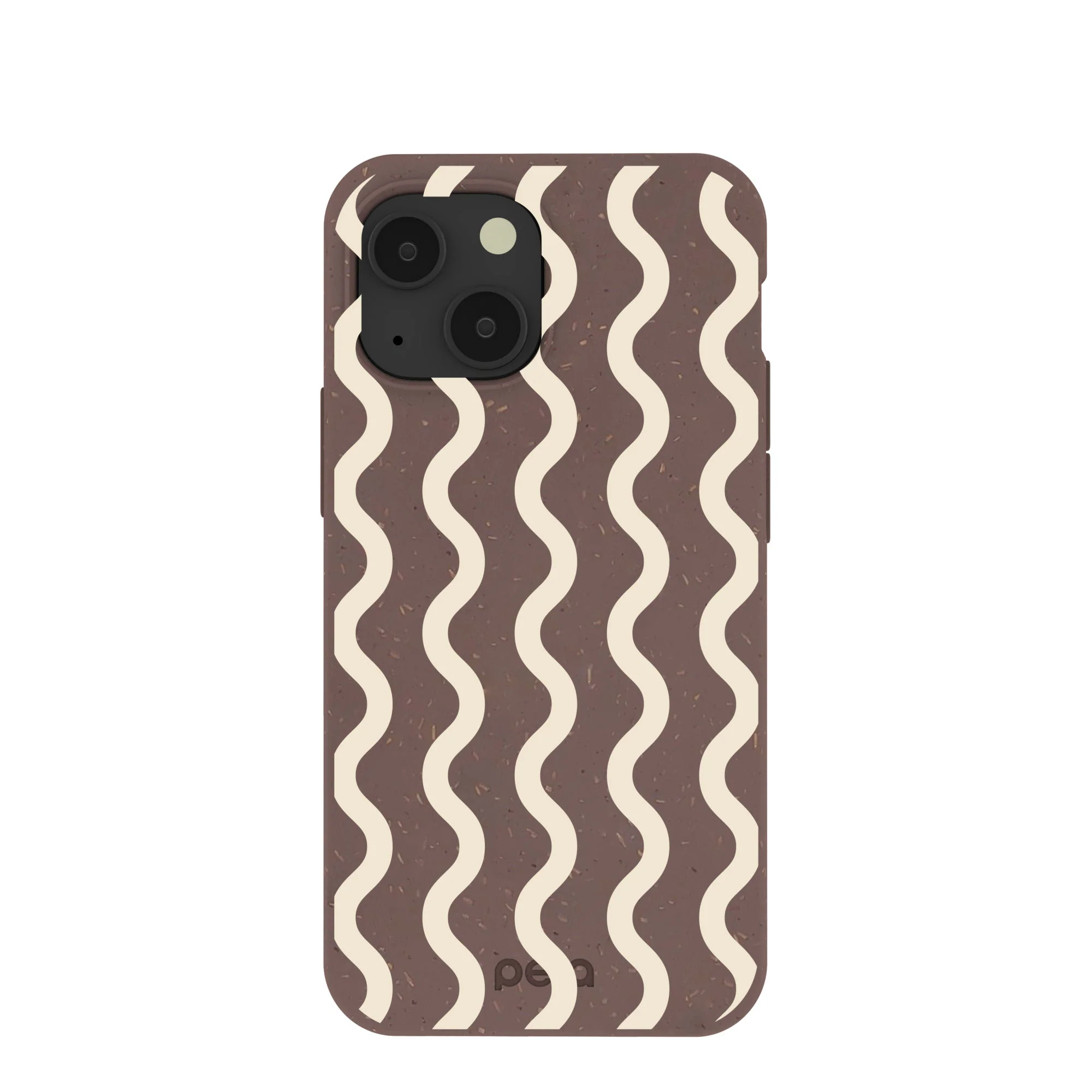Chocolate Brown Latte Waves iPhone 13 Mini Case