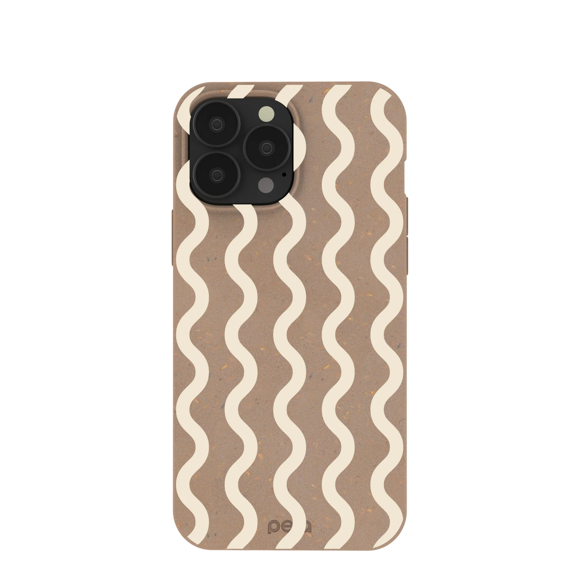 Chocolate Brown Latte Waves iPhone 13 Pro Max Case
