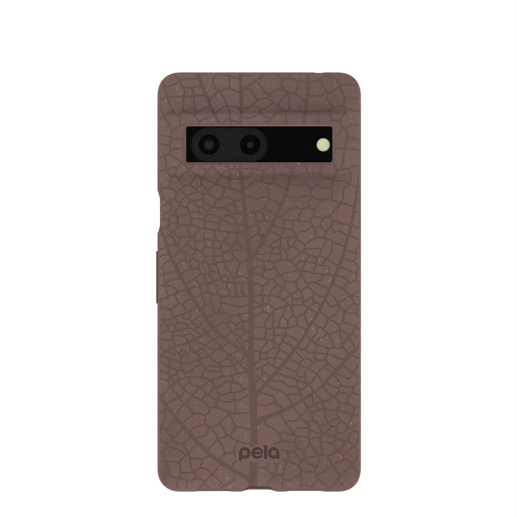 Chocolate Brown Leaf Veins Google Pixel 7 Case