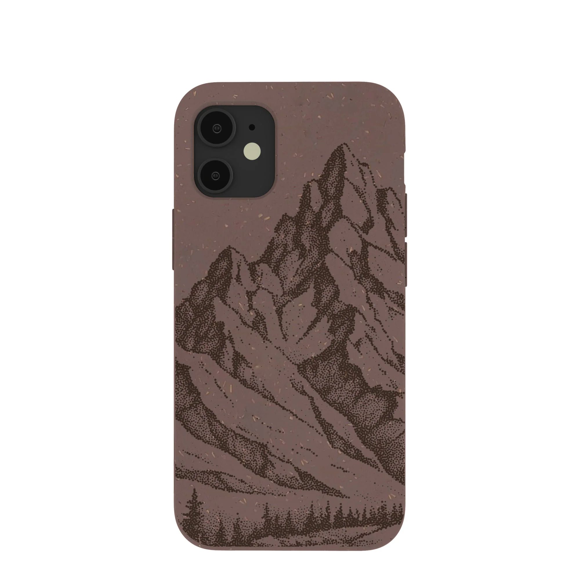 Chocolate Brown Silent Summit iPhone 12 Mini Case