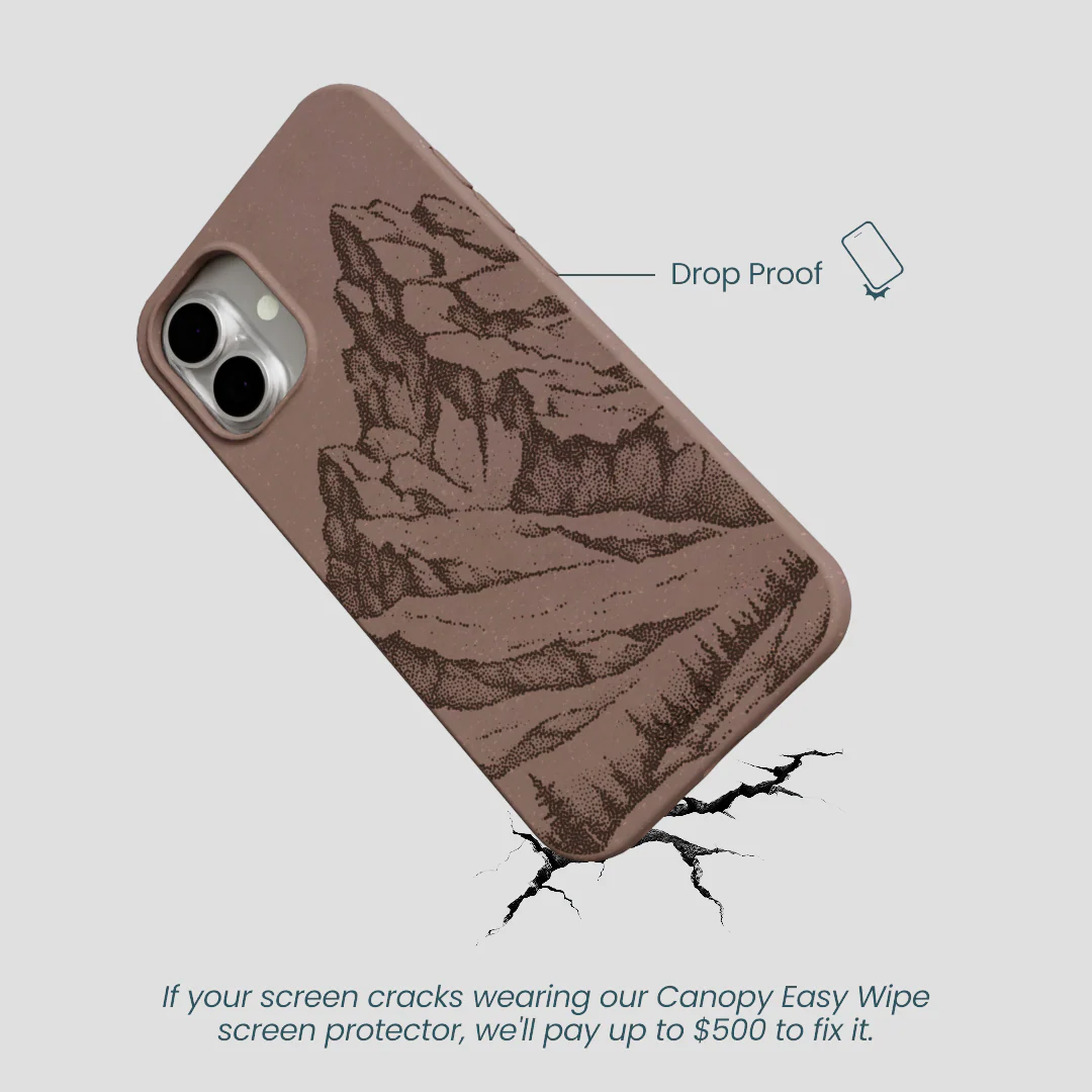 Chocolate Brown Silent Summit iPhone 16 Plus Case - Image 5