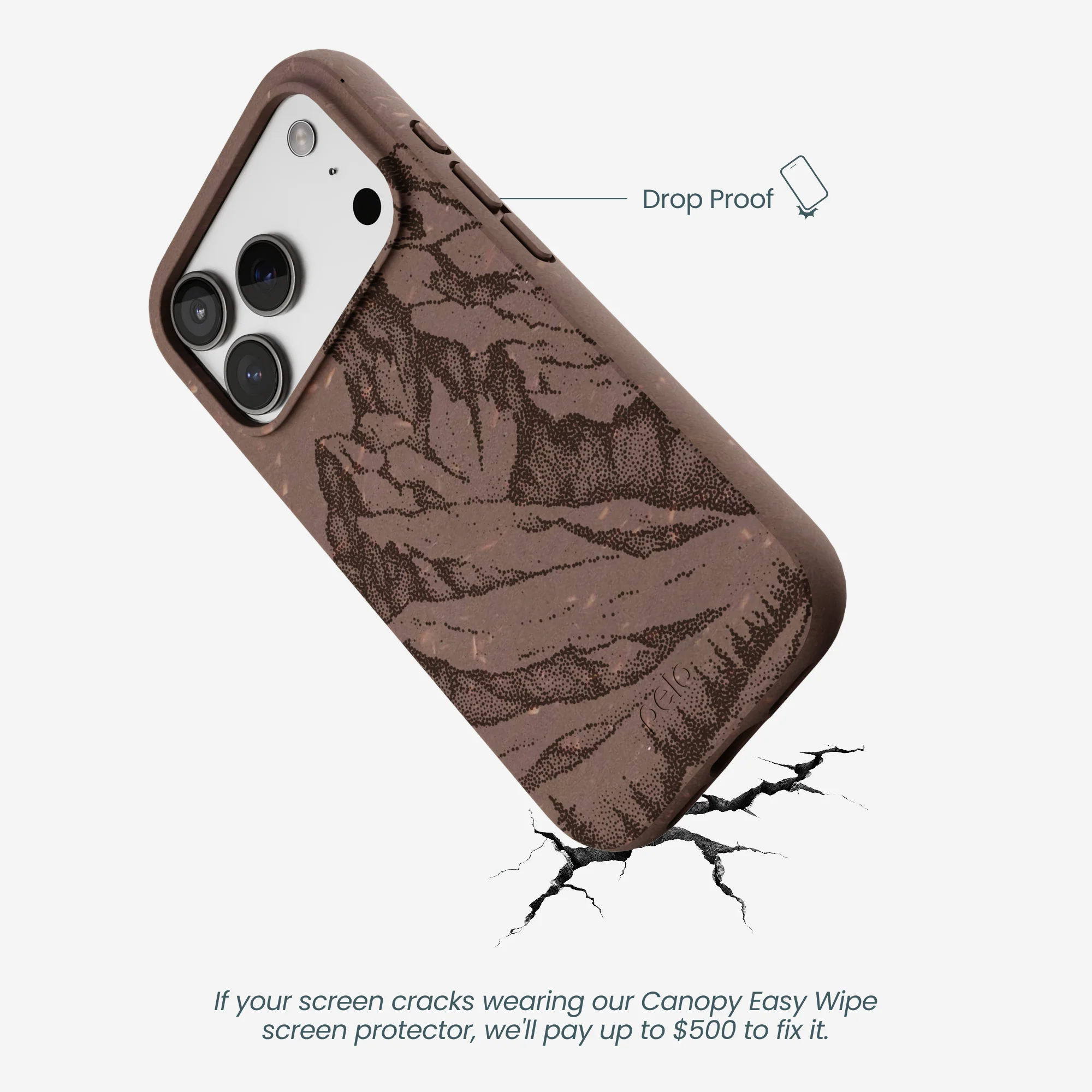 Chocolate Brown Silent Summit iPhone 17 Pro Case - Image 5