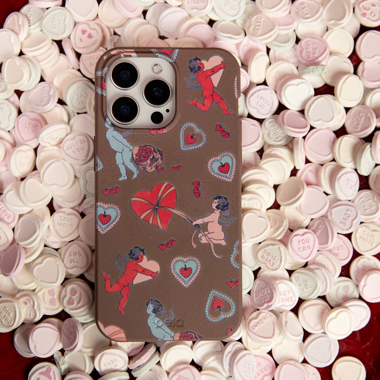 Chocolate Brown Strawberry Cupid Google Pixel 8 Pro Case - Image 2