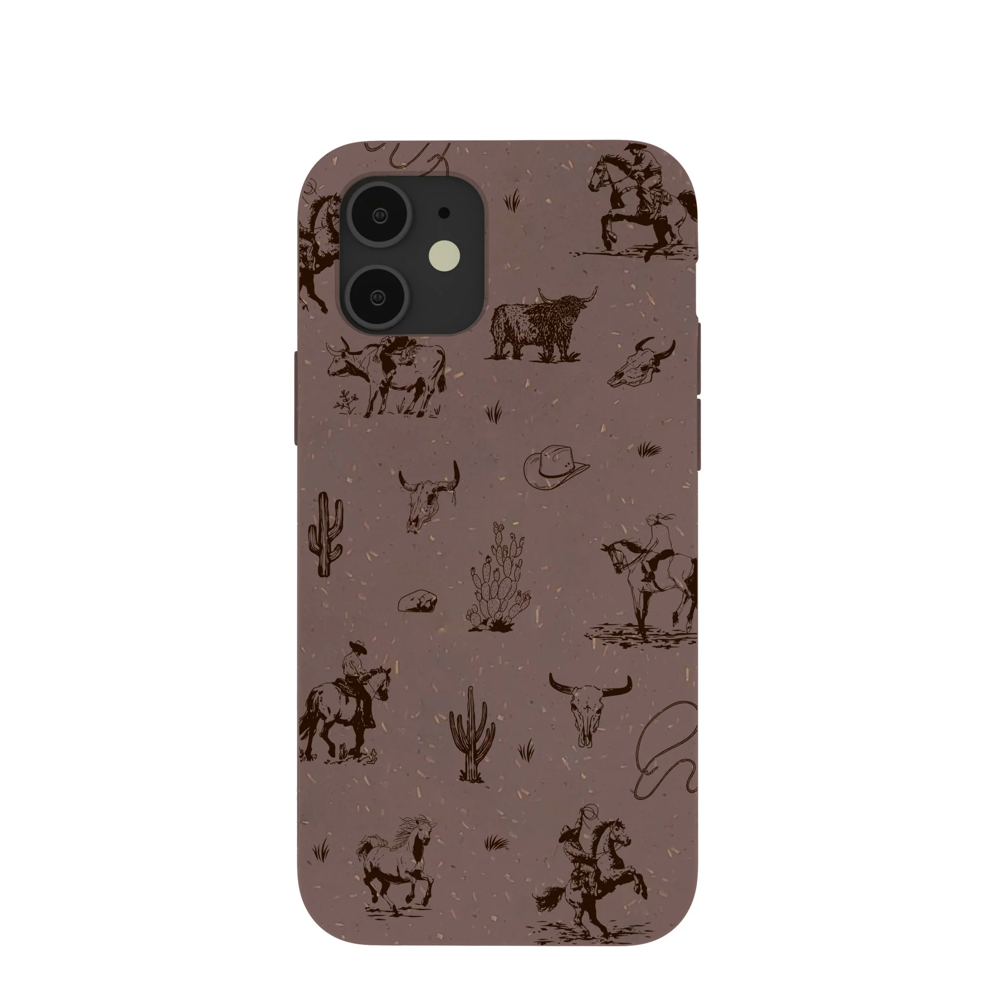 Chocolate Brown Wild Frontier iPhone 12/ iPhone 12 Pro Case