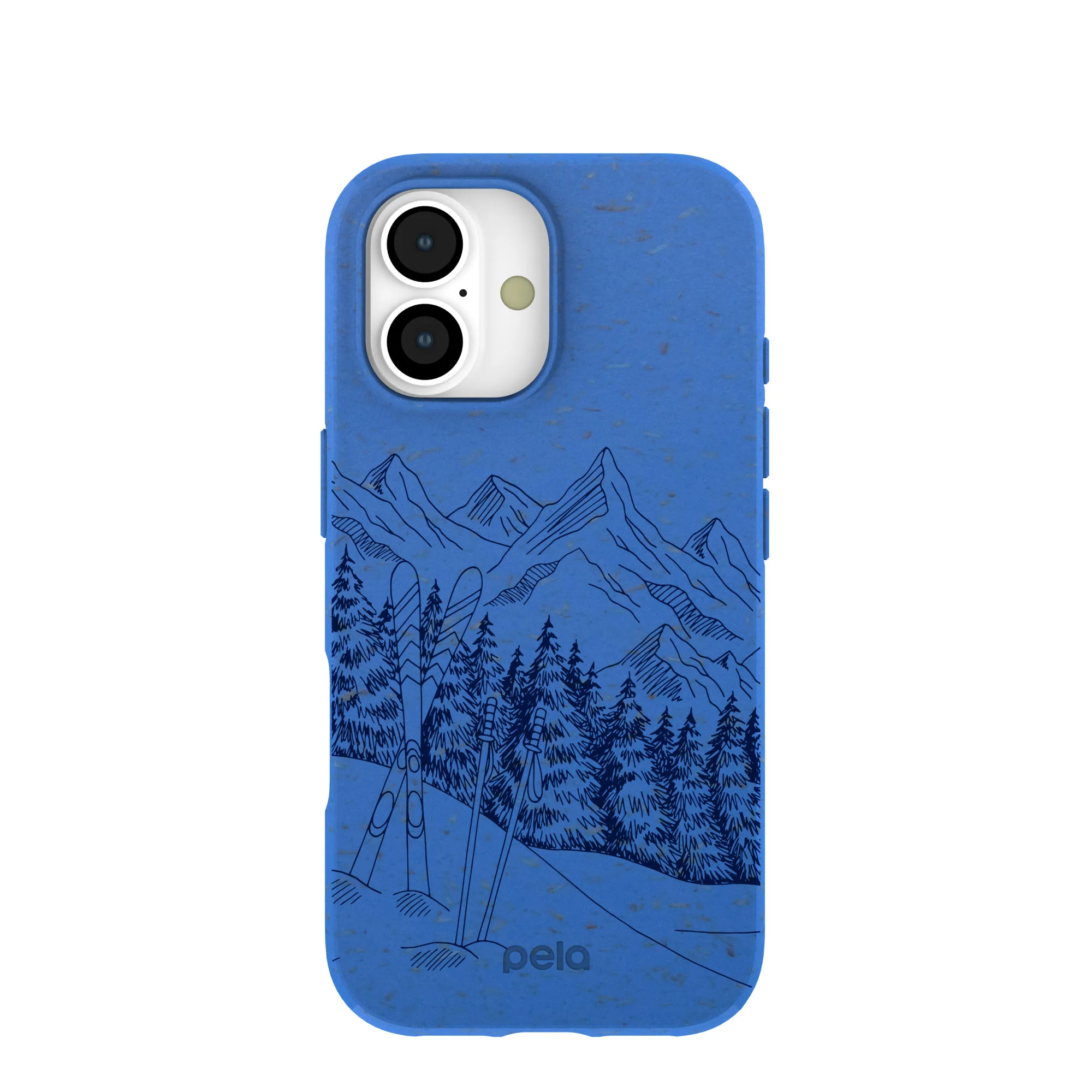 Electric Blue Backcountry Ski iPhone 17 Case