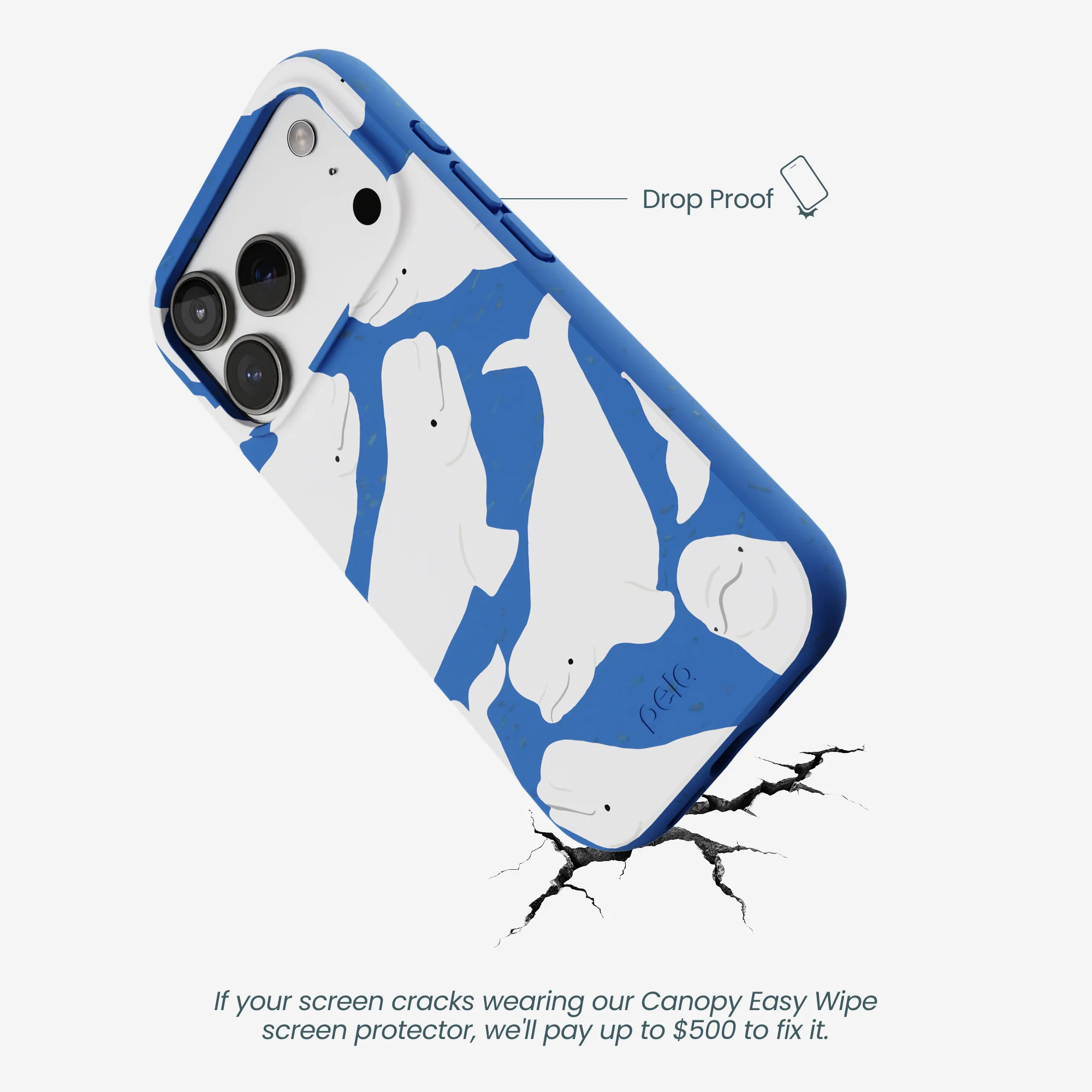 Electric Blue Belugas iPhone 17 Pro Case - Image 5