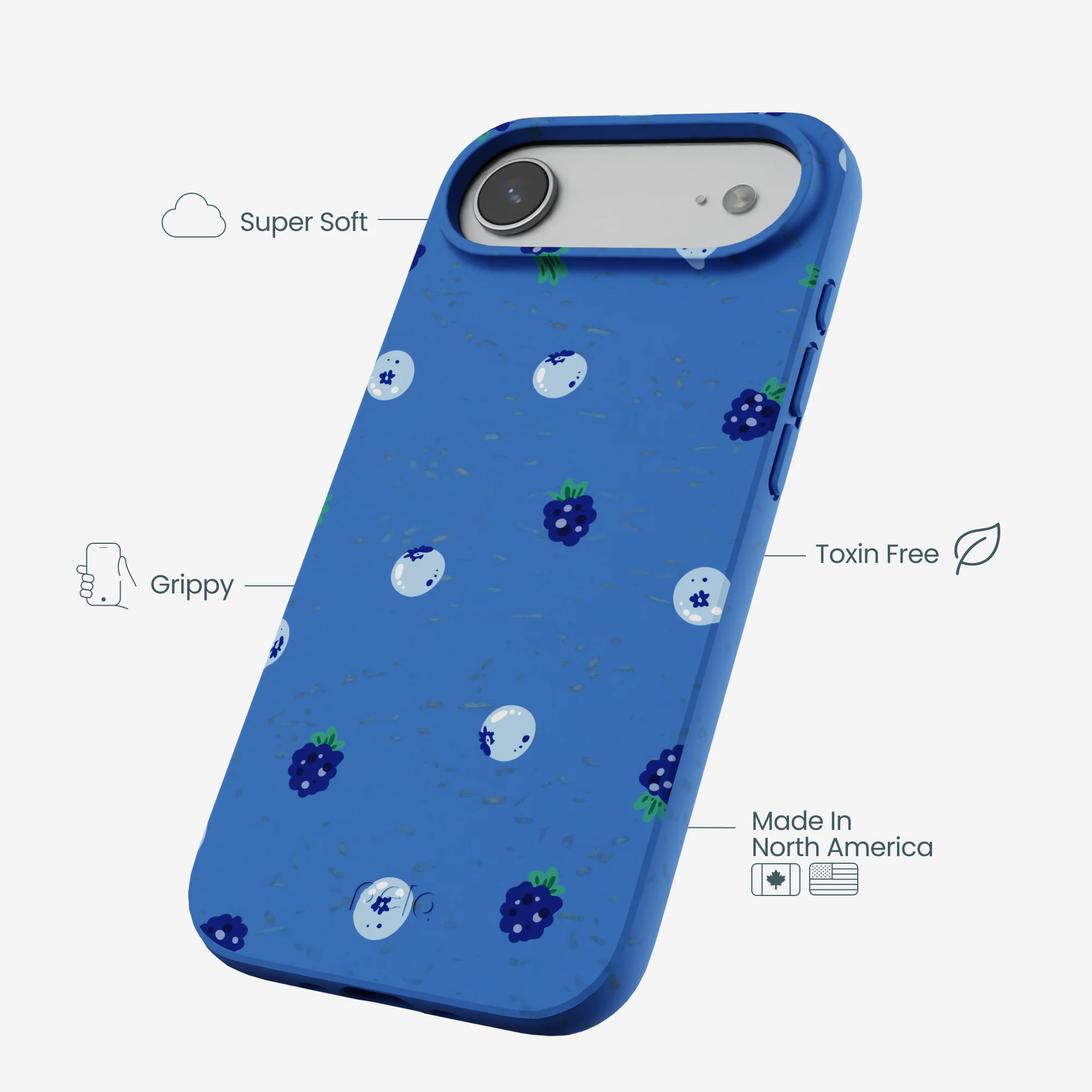 Electric Blue Black and Blue iPhone Air Case - Image 3