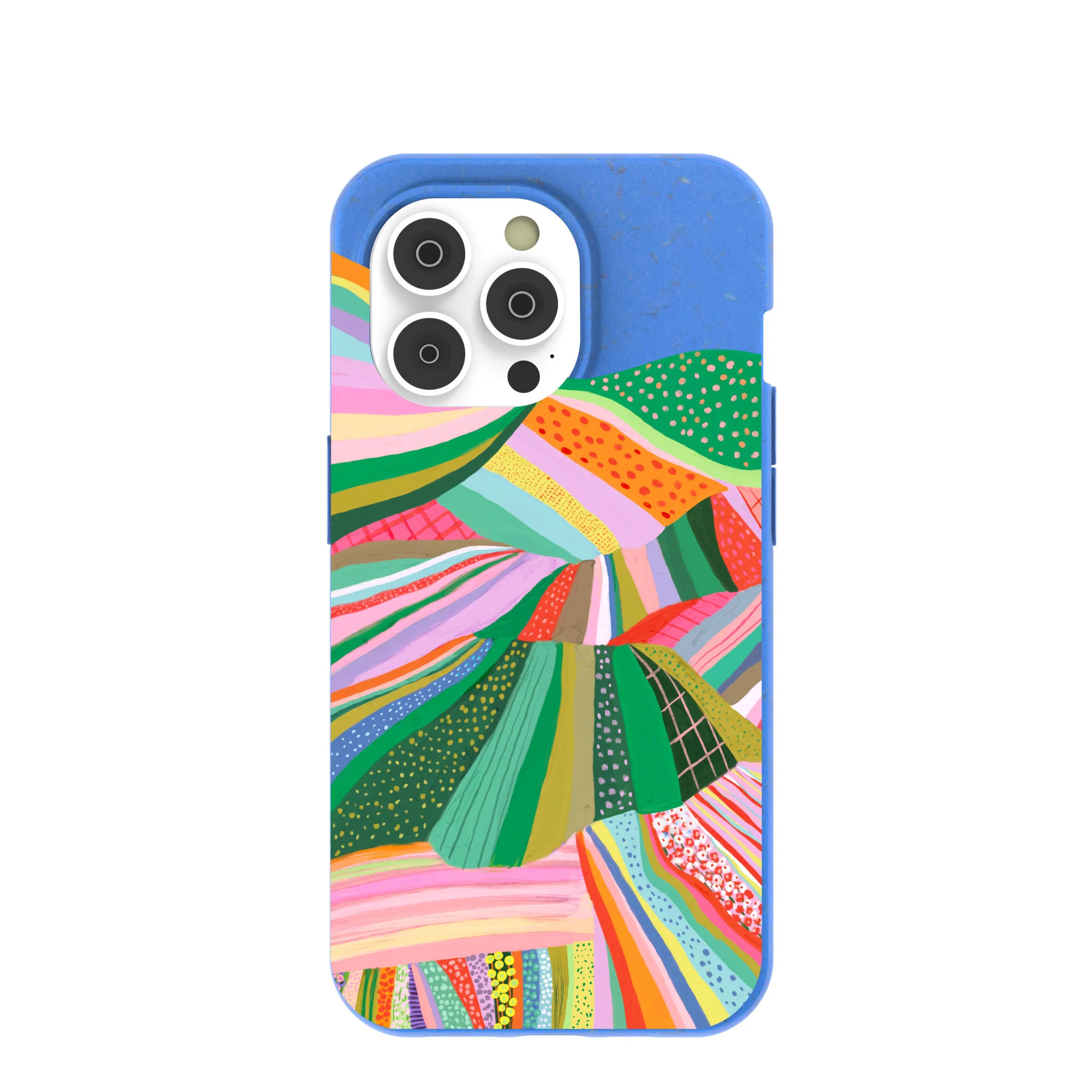 Electric Blue Bloomstatic iPhone 14 Pro Case