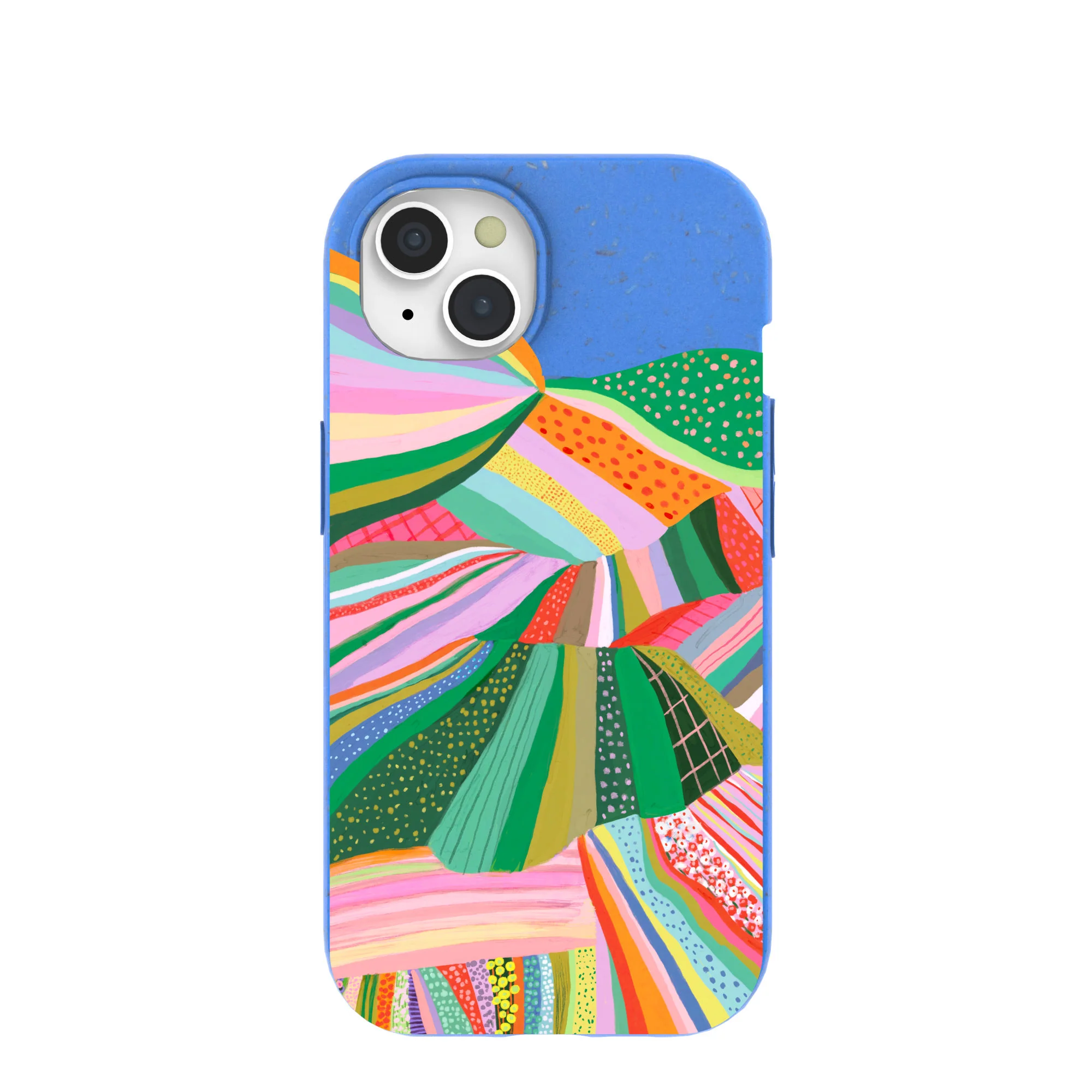 Electric Blue Bloomstatic iPhone 15 Case