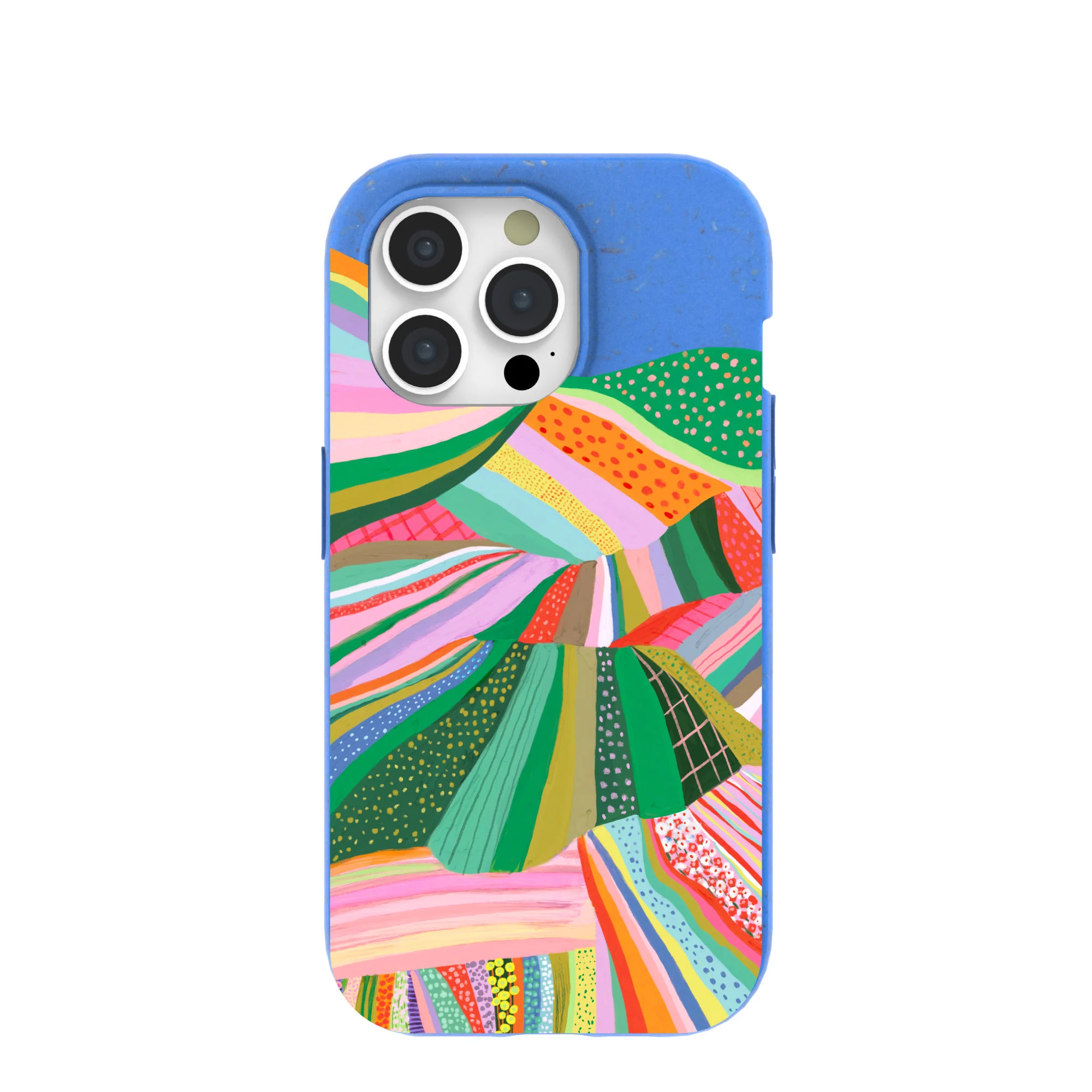 Electric Blue Bloomstatic iPhone 15 Pro Case