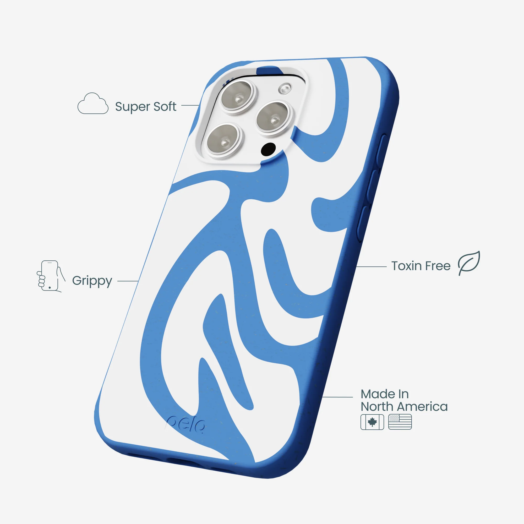 Electric Blue Blue Crush iPhone 16 Pro Max Case - Image 4