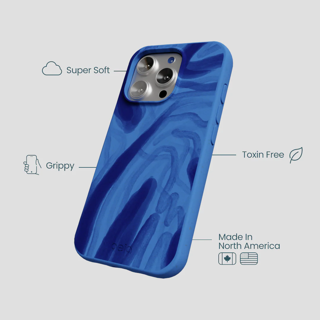 Electric Blue Blue Study iPhone 16 Pro Case - Image 4