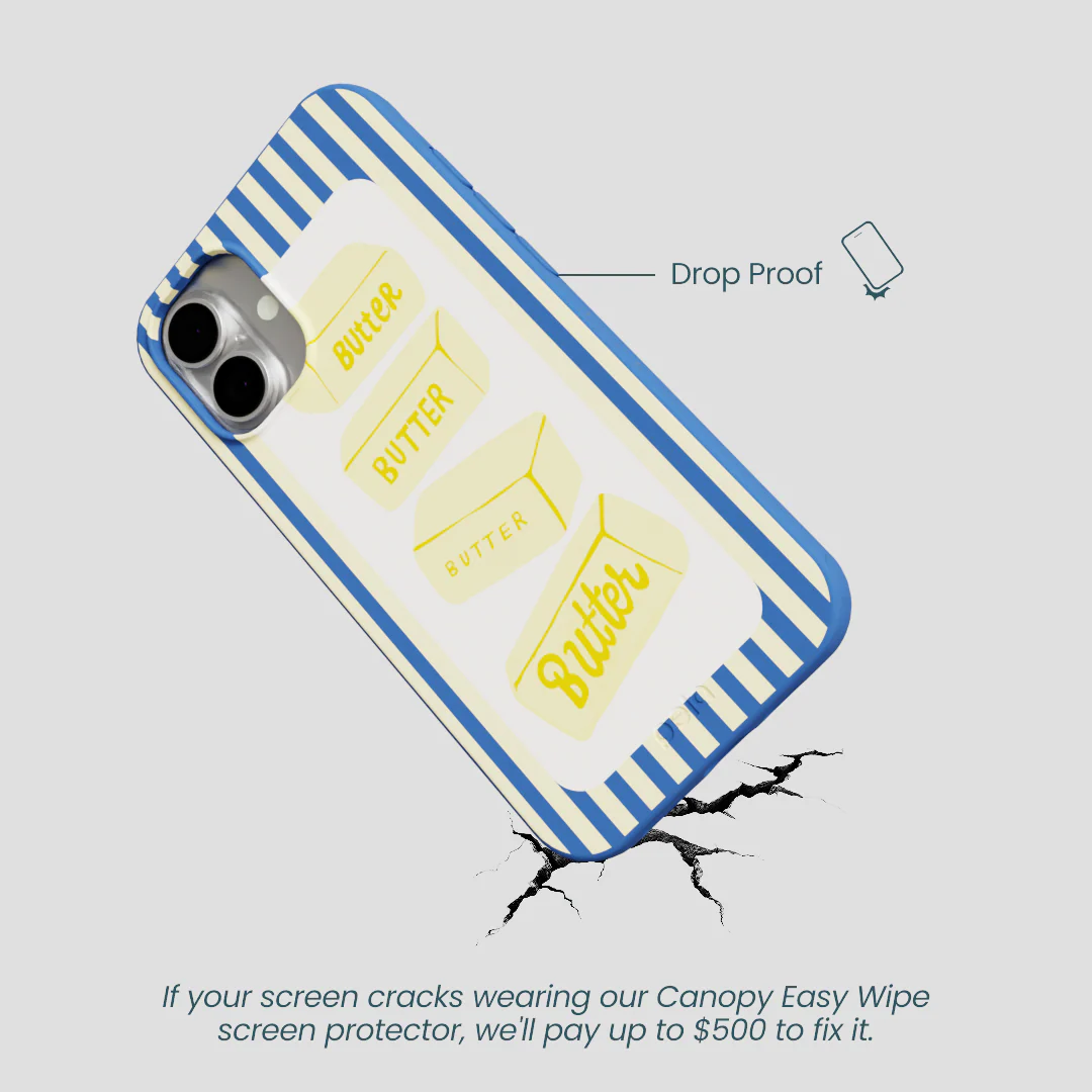 Electric Blue Butter Bars iPhone 16 Plus Case - Image 5