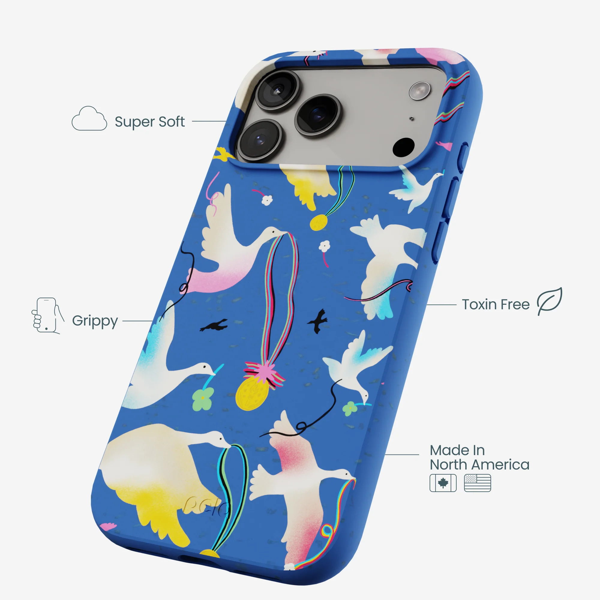 Electric Blue Calm Ascent iPhone 17 Pro Max Case - Image 3