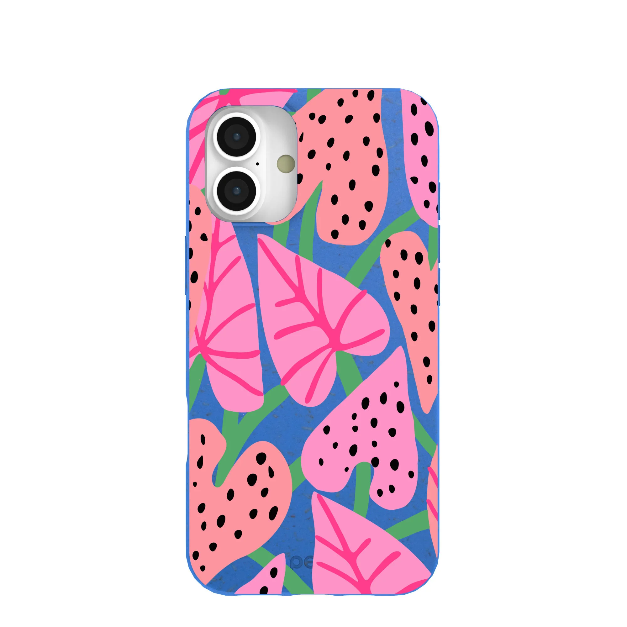 Electric Blue Candy Bloom iPhone 16 Plus Case