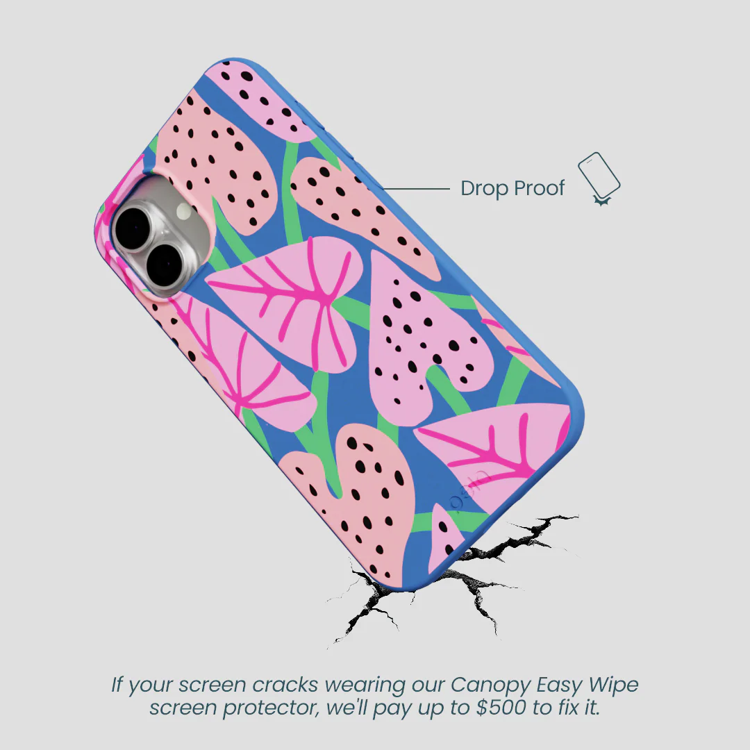 Electric Blue Candy Bloom iPhone 16 Plus Case - Image 5
