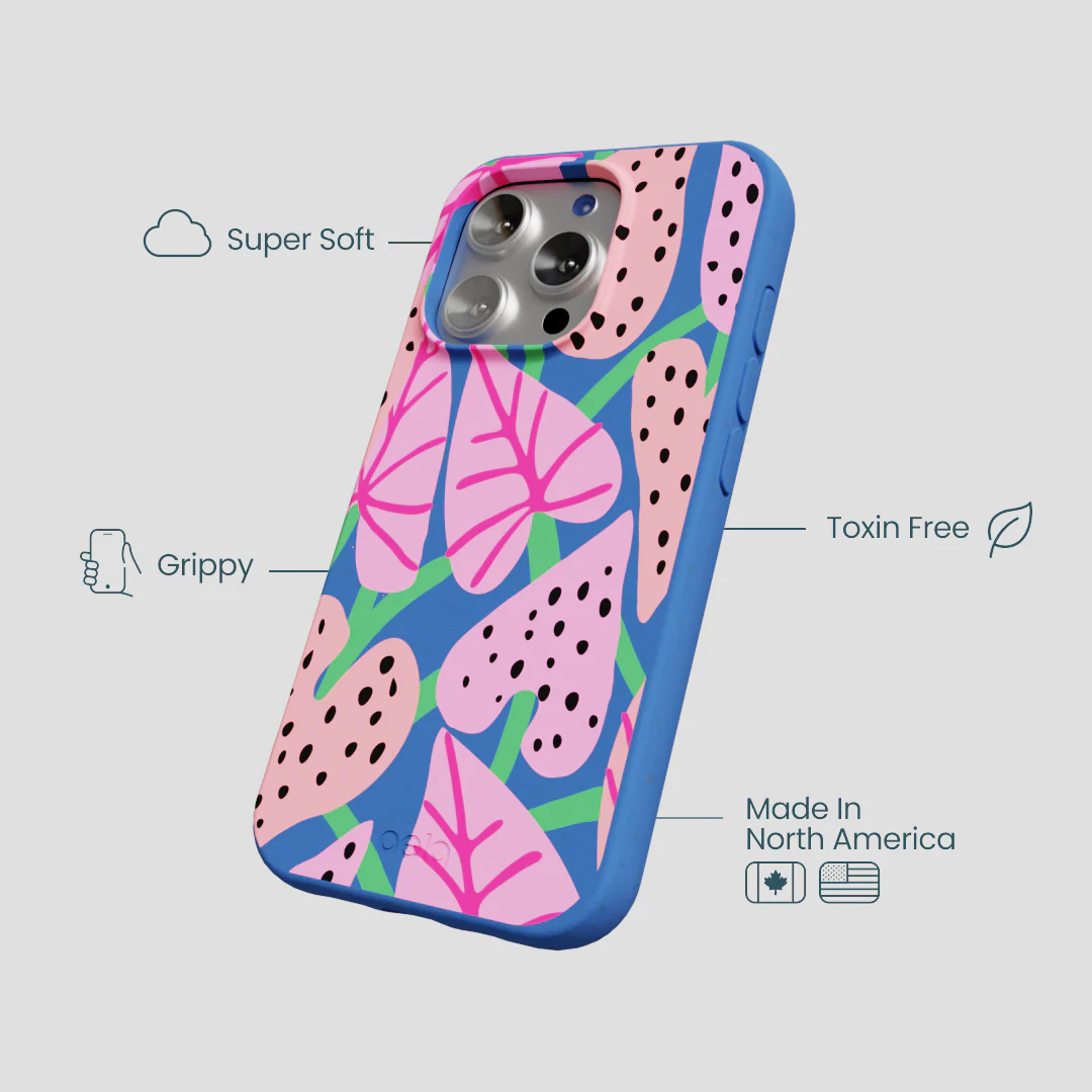 Electric Blue Candy Bloom iPhone 16 Pro Case - Image 4