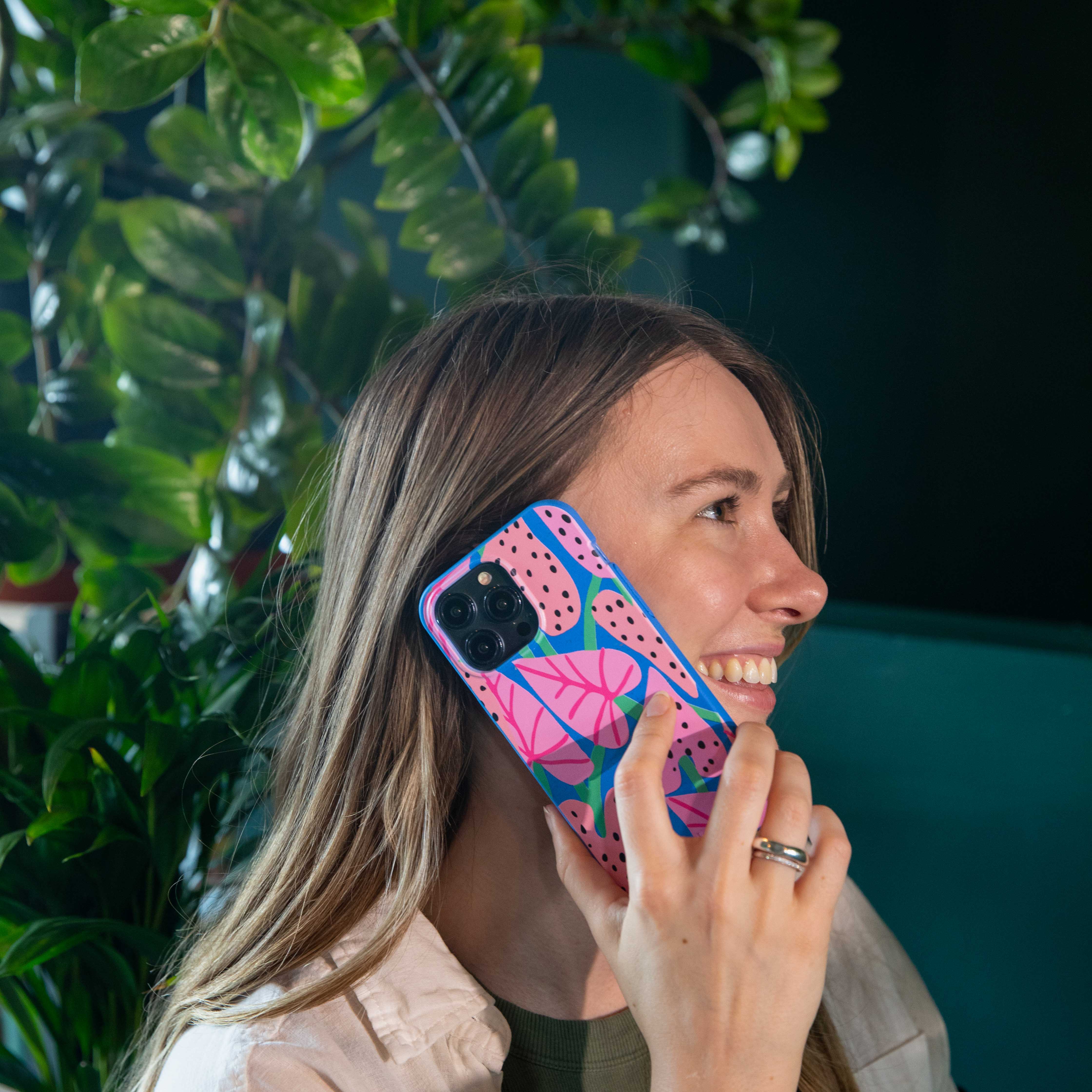 Electric Blue Candy Bloom Samsung Galaxy S22 Case - Image 5