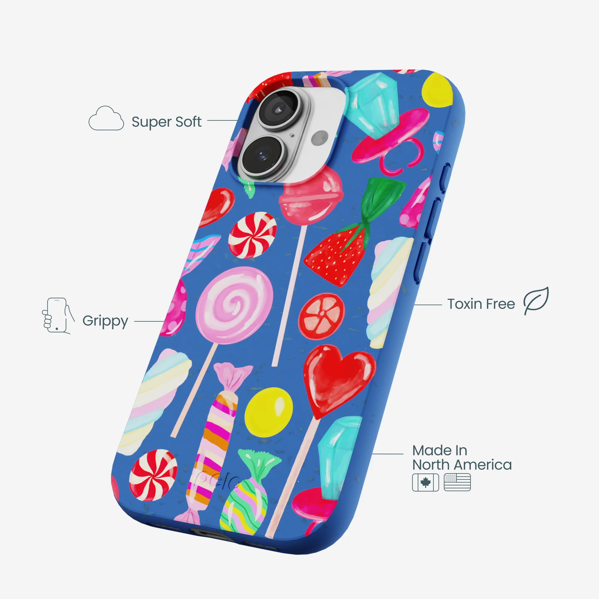 Electric Blue Candy Shop iPhone 17 Case - Image 4