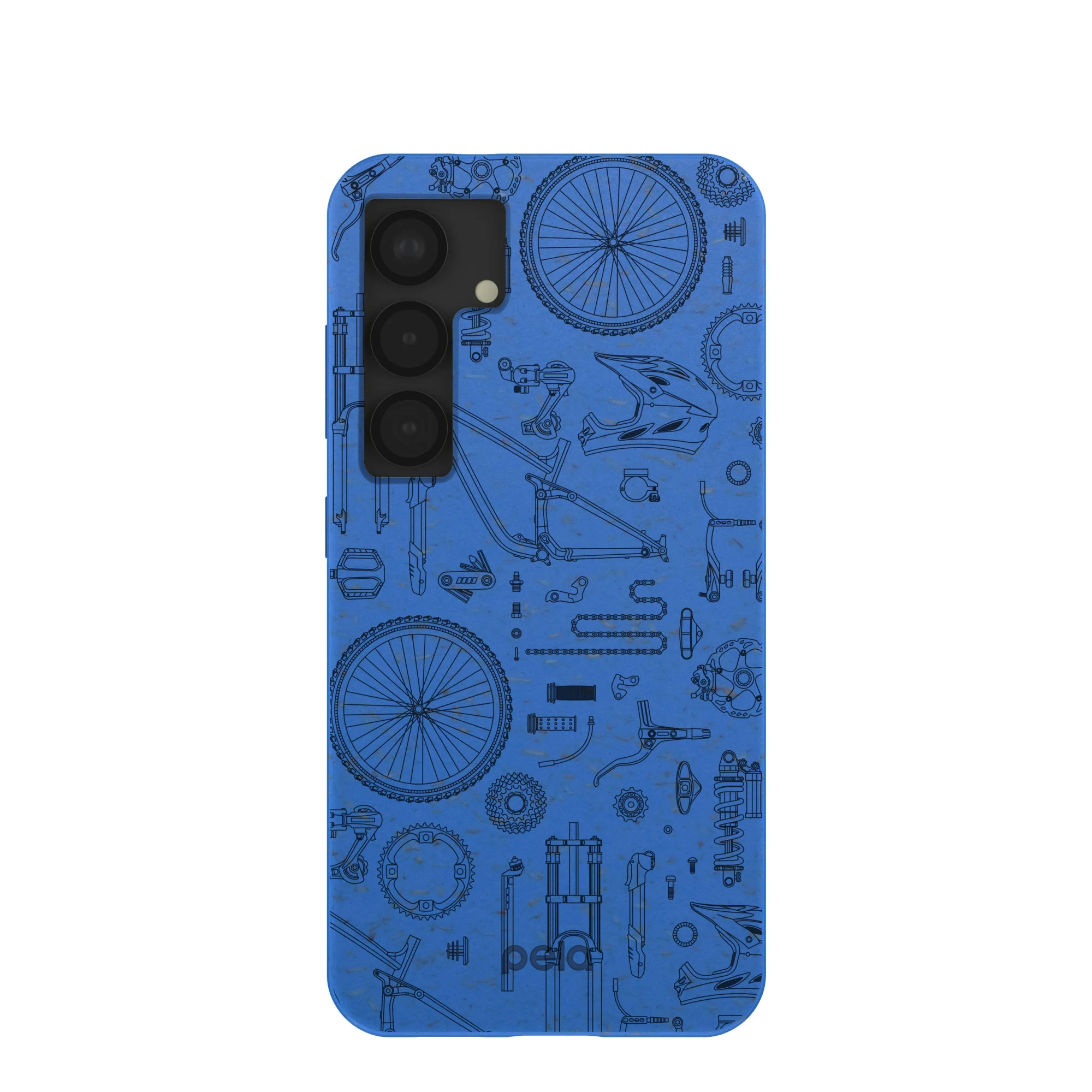 Electric Blue Changing Gears Samsung Galaxy S25 Case