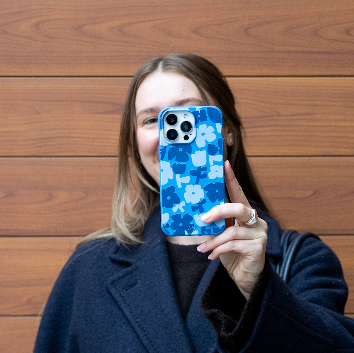 Electric Blue Daydream Blooms Google Pixel 8a Case - Image 2