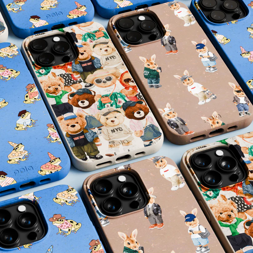 Electric Blue Fancy Frogs Google Pixel 8 Case - Image 7