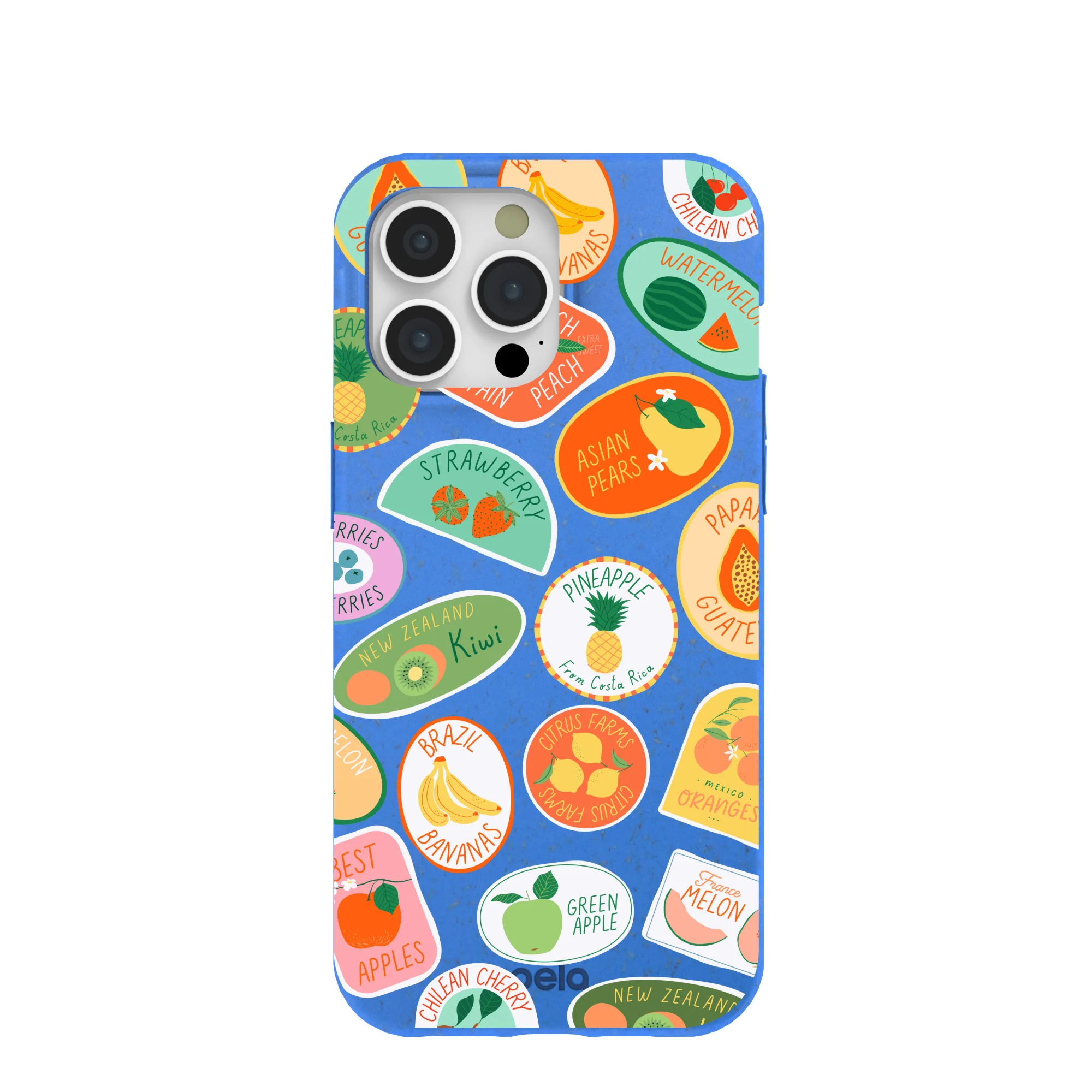 Electric Blue Frutti Club iPhone 15 Pro Max Case