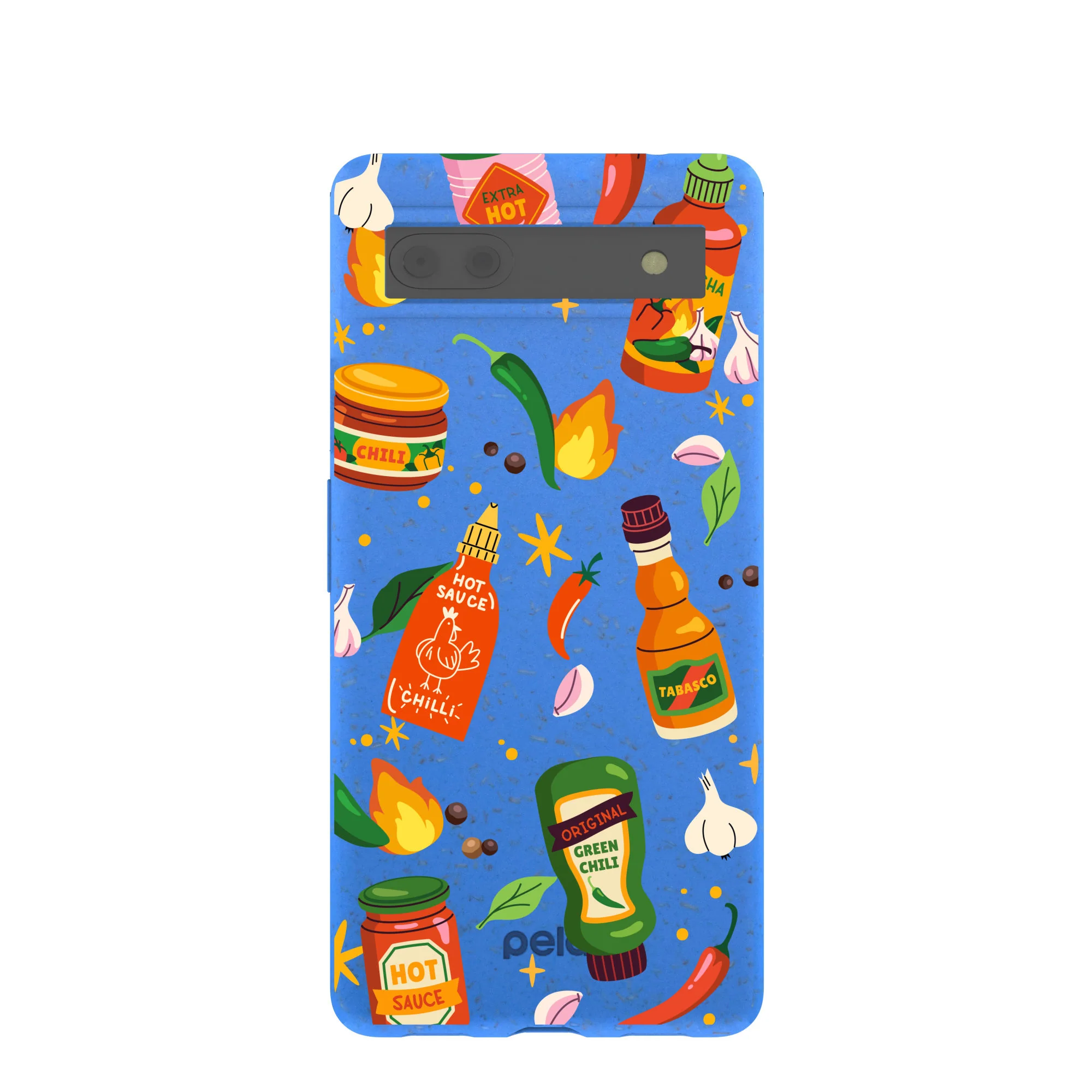 Electric Blue Hot Stuff Google Pixel 6a Case