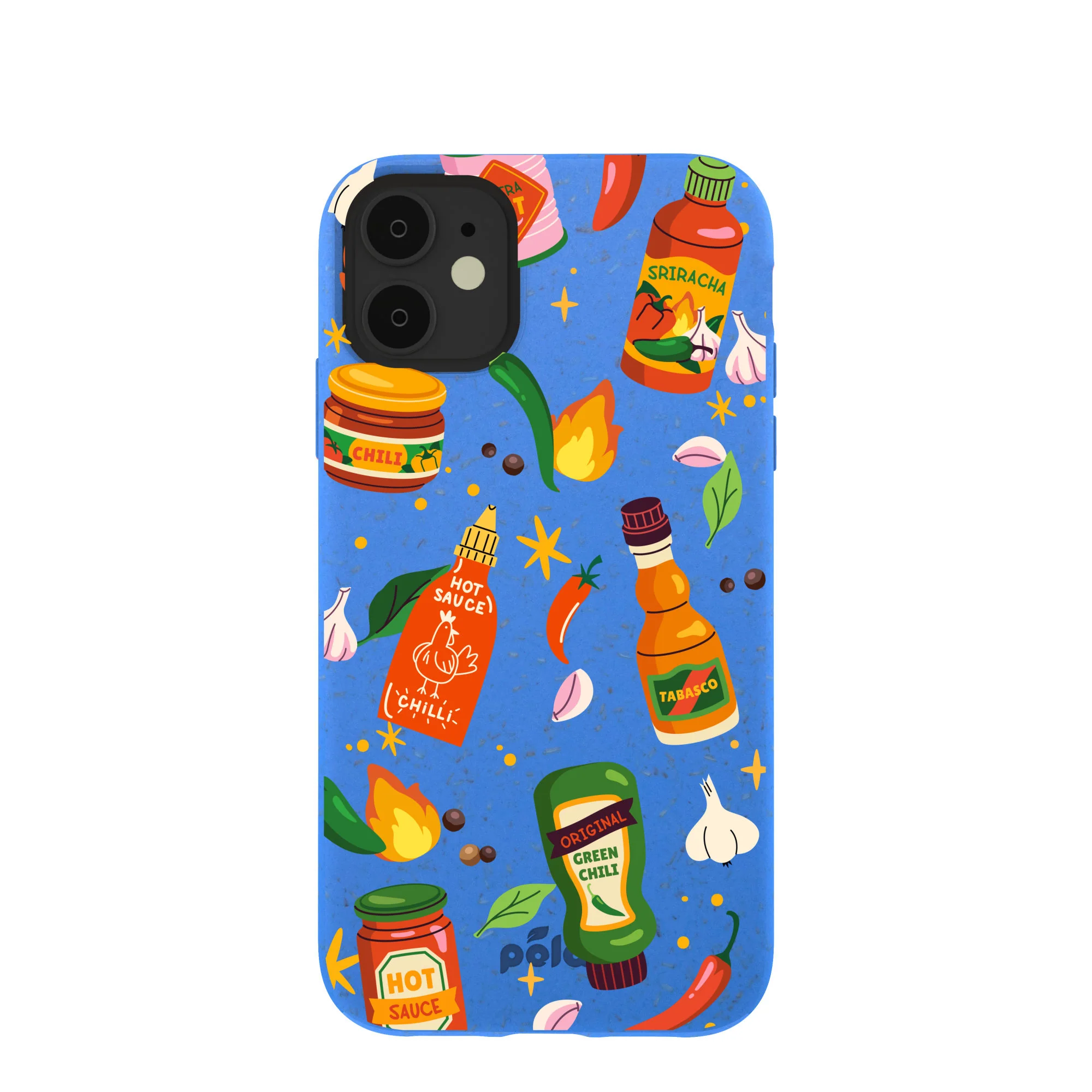 Electric Blue Hot Stuff iPhone 11 Case