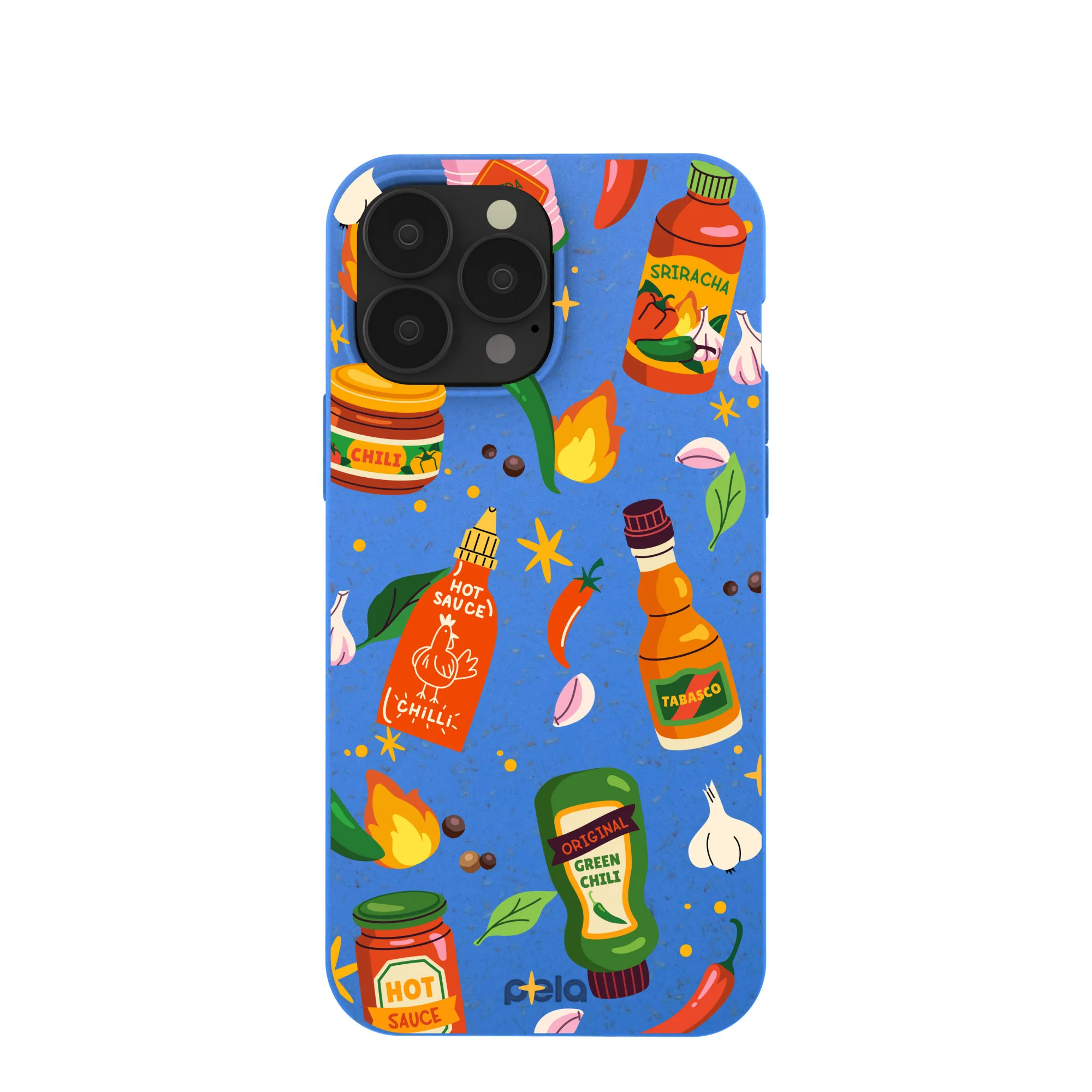 Electric Blue Hot Stuff iPhone 13 Pro Max Case
