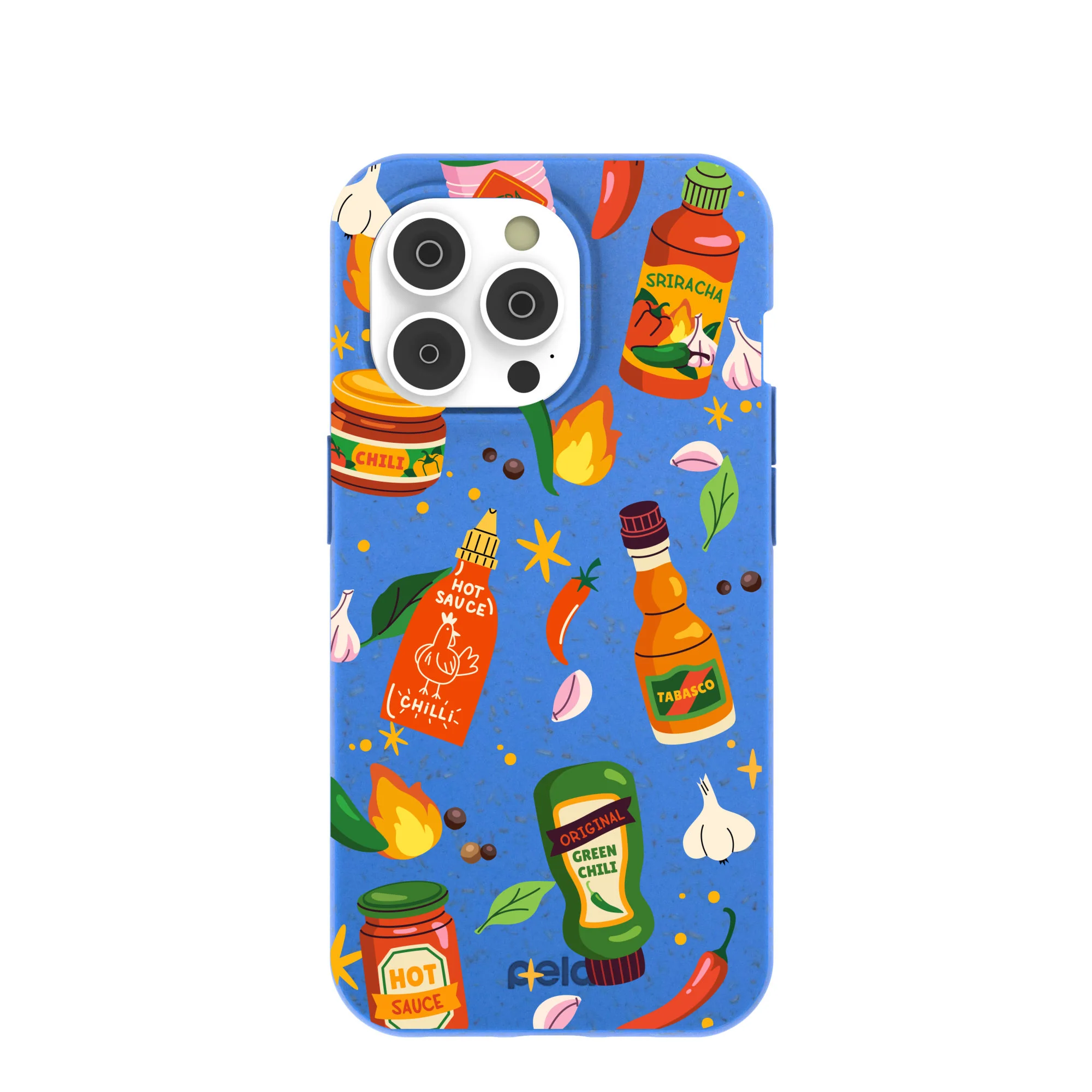 Electric Blue Hot Stuff iPhone 14 Pro Case