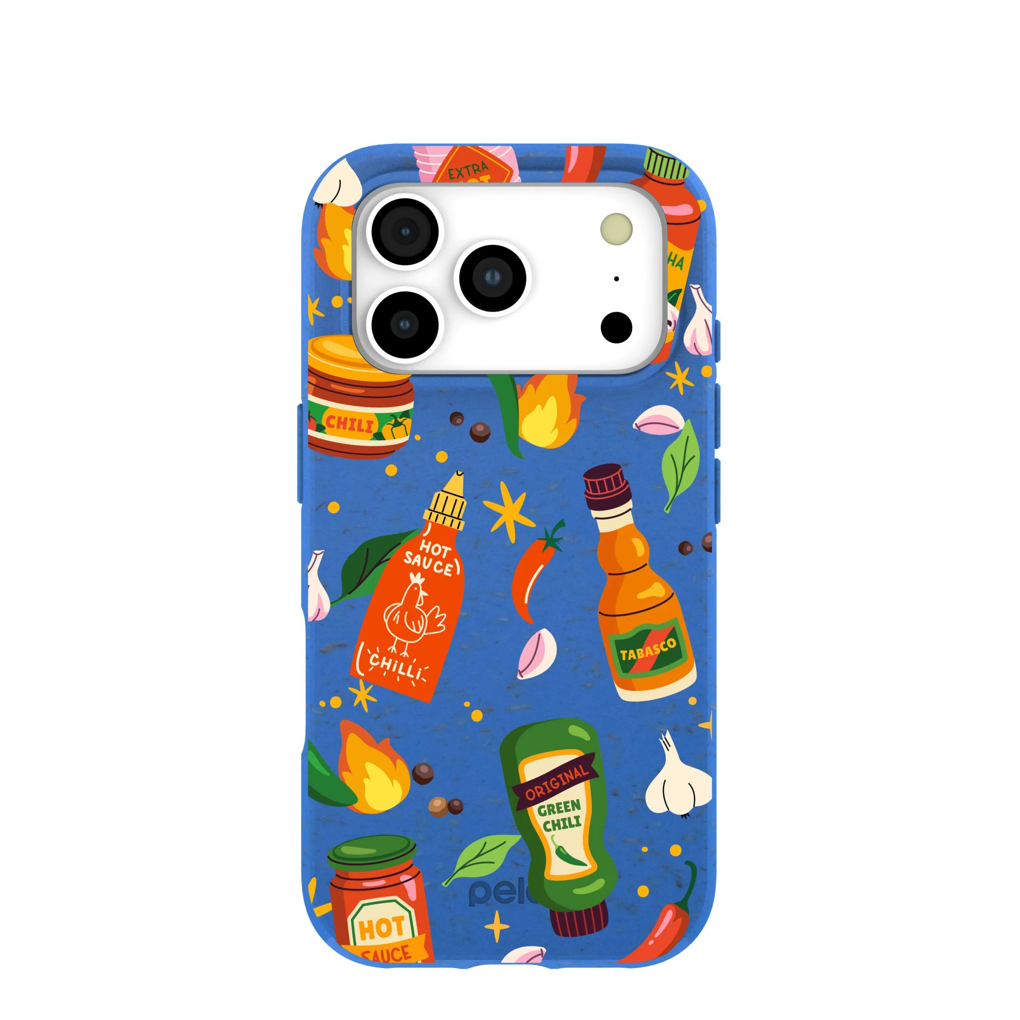 Electric Blue Hot Stuff iPhone 17 Pro Case