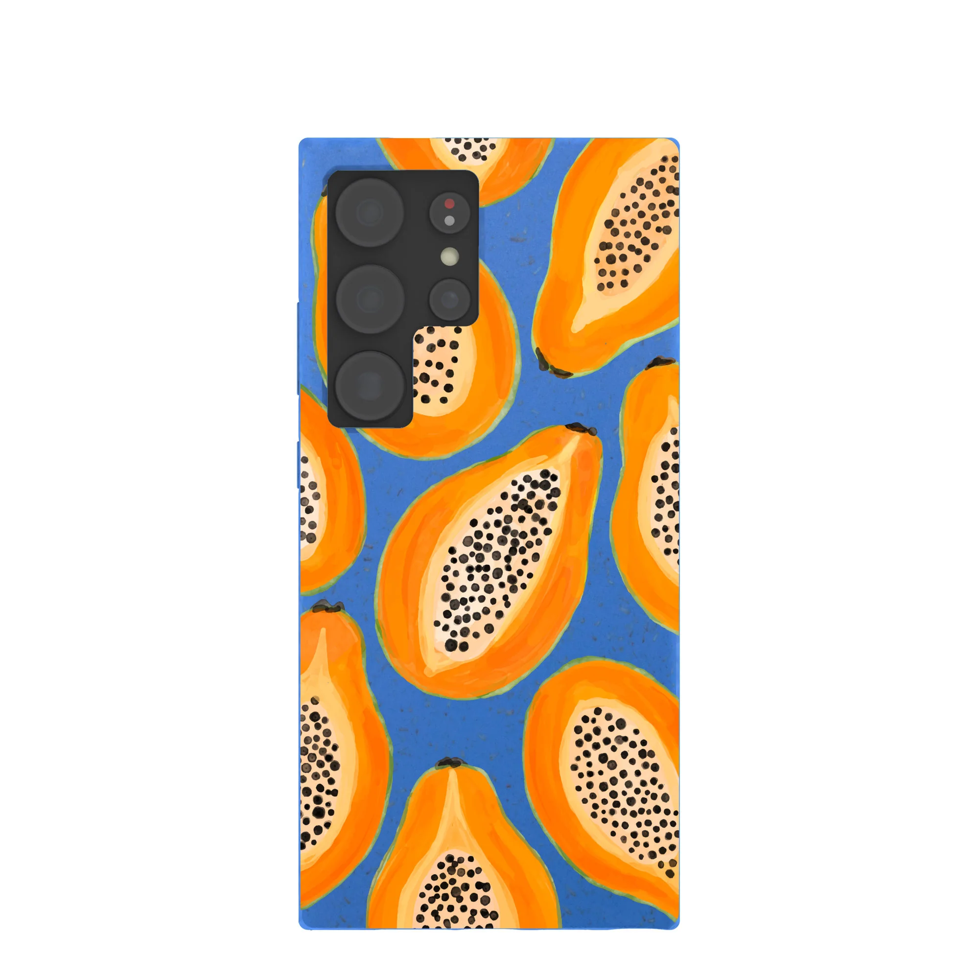 Electric Blue Juicy Papayas Samsung Galaxy S24 Ultra Case