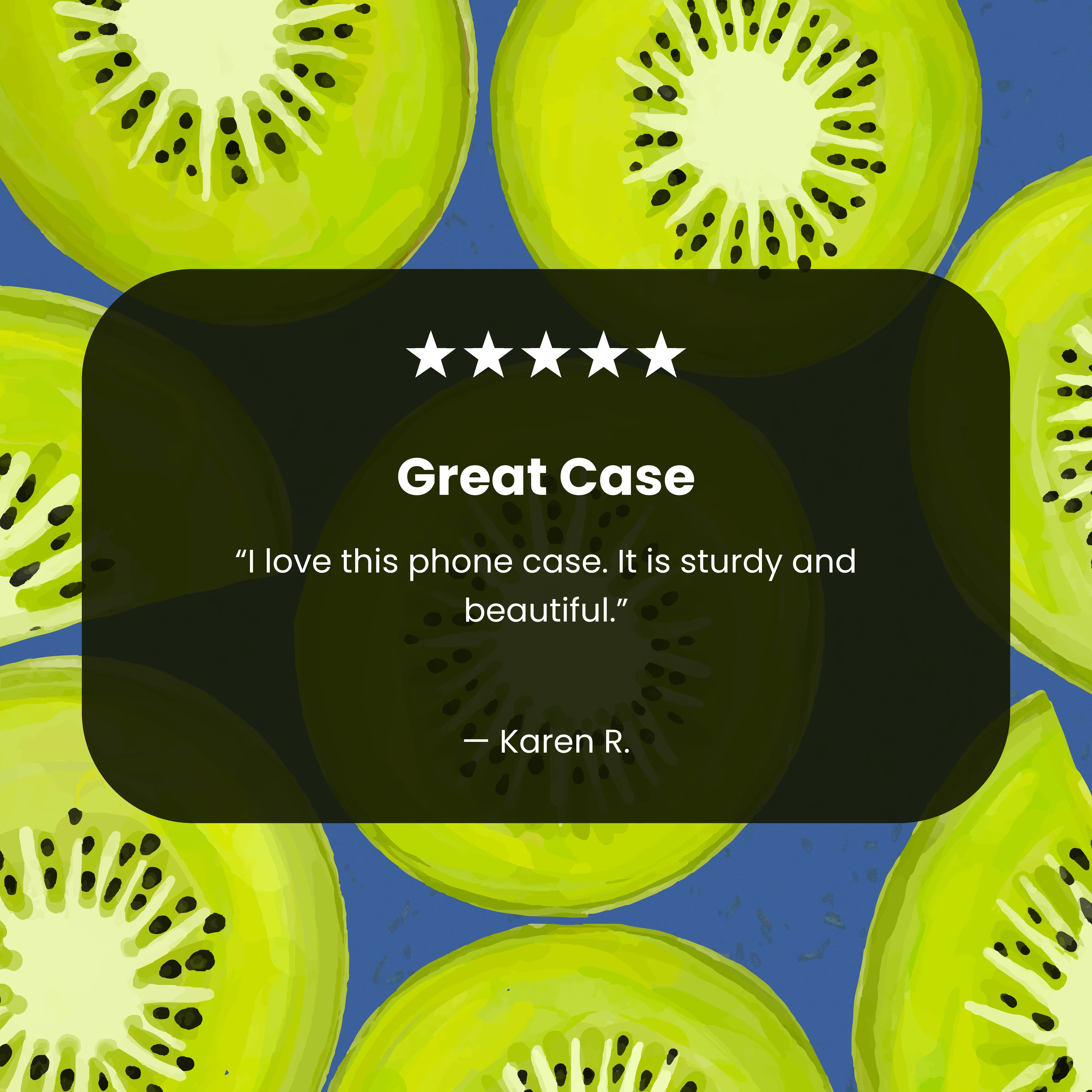 Electric Blue Kiwi Slices iPhone 17 Pro Case - Image 7