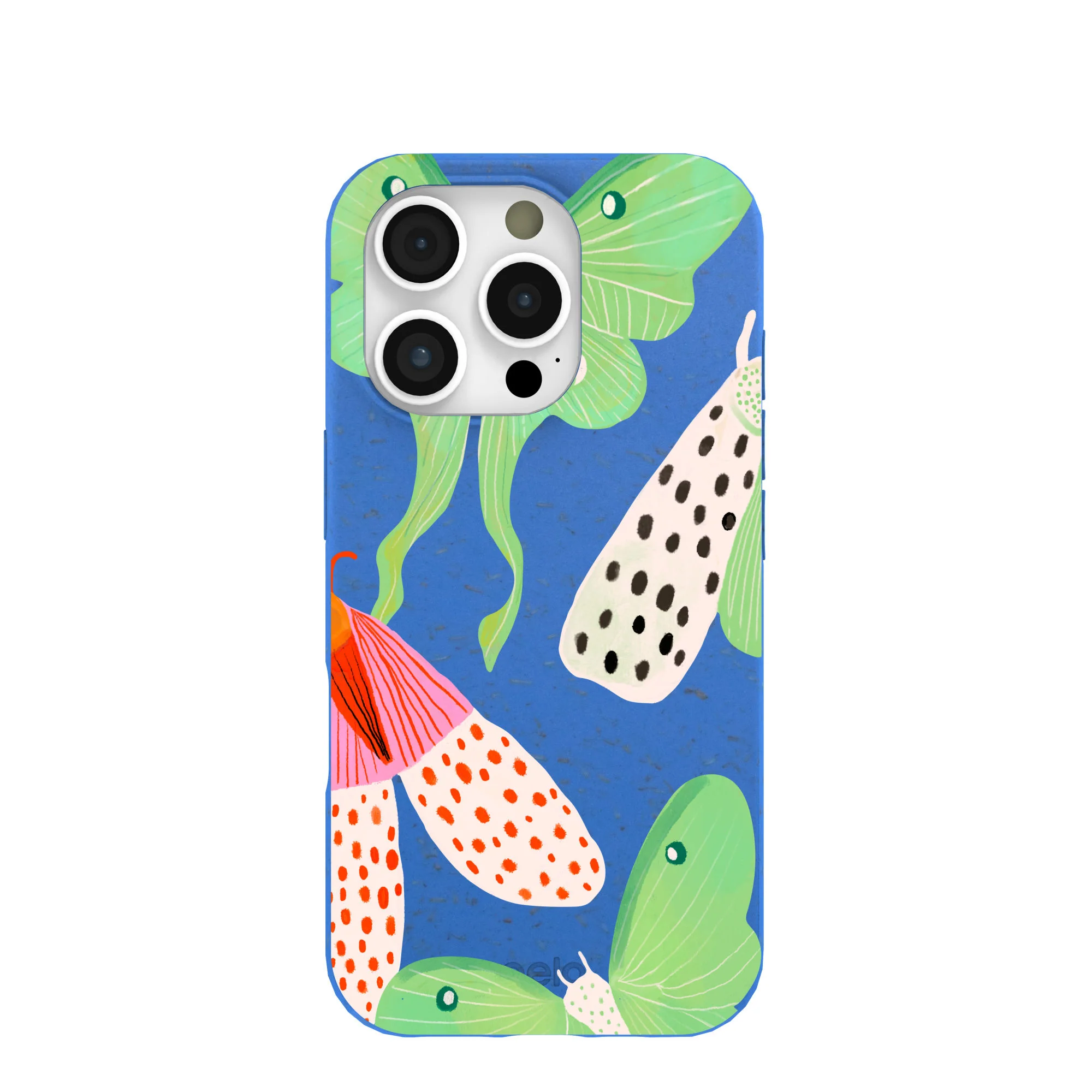 Electric Blue Mothopia iPhone 16 Pro Case