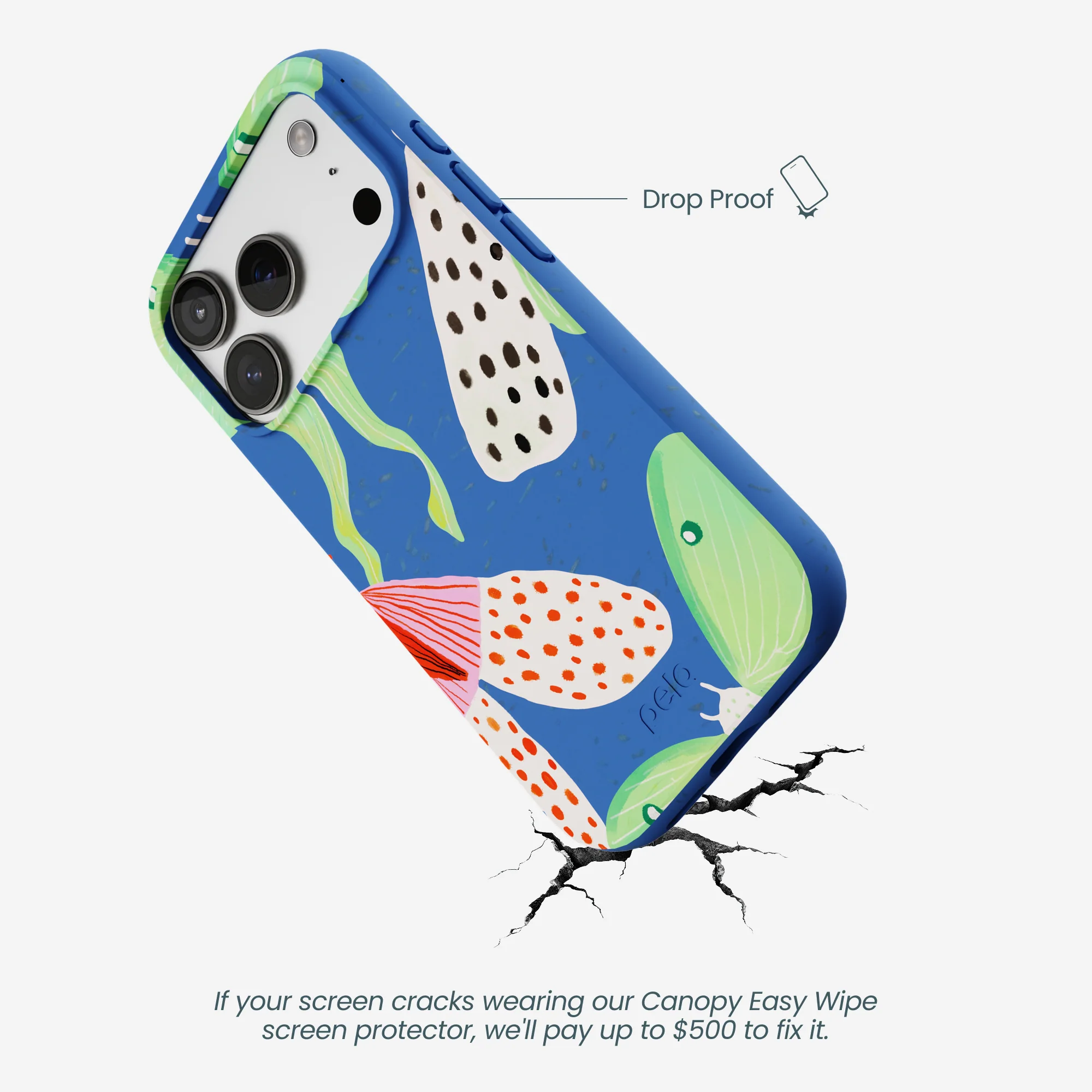 Electric Blue Mothopia iPhone 17 Pro Case - Image 5