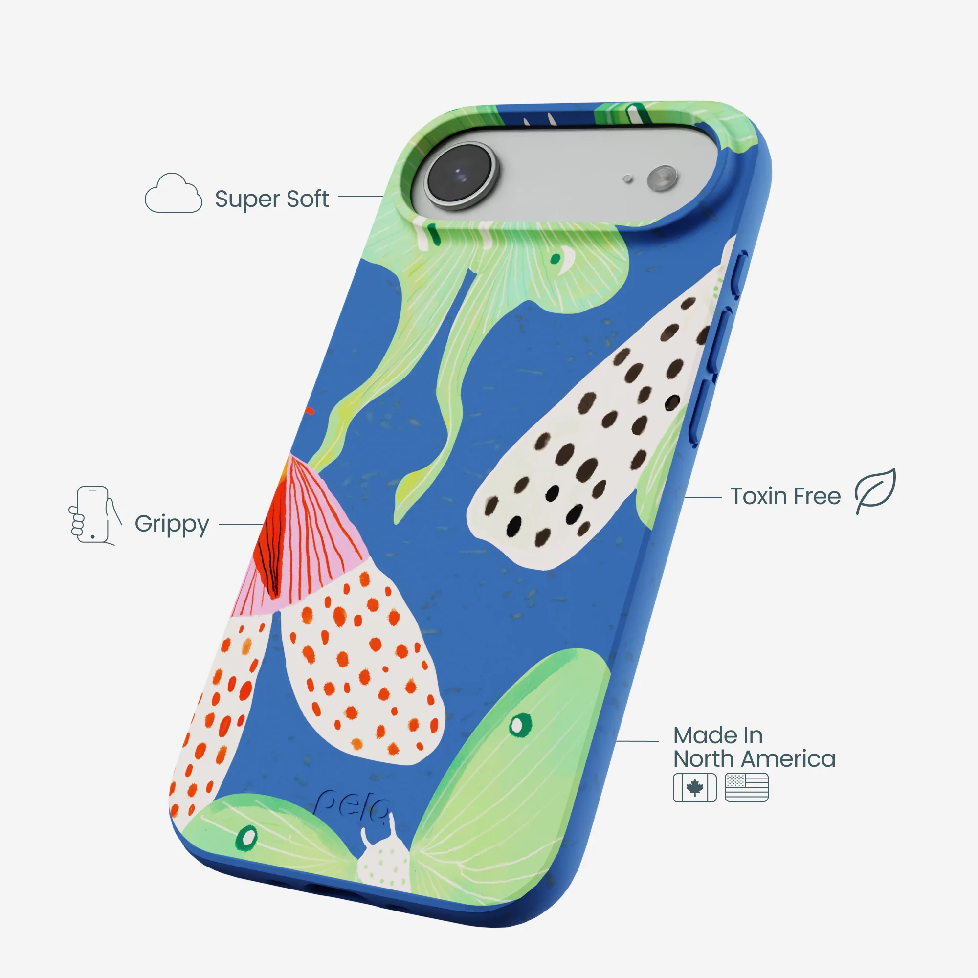 Electric Blue Mothopia iPhone Air Case - Image 3