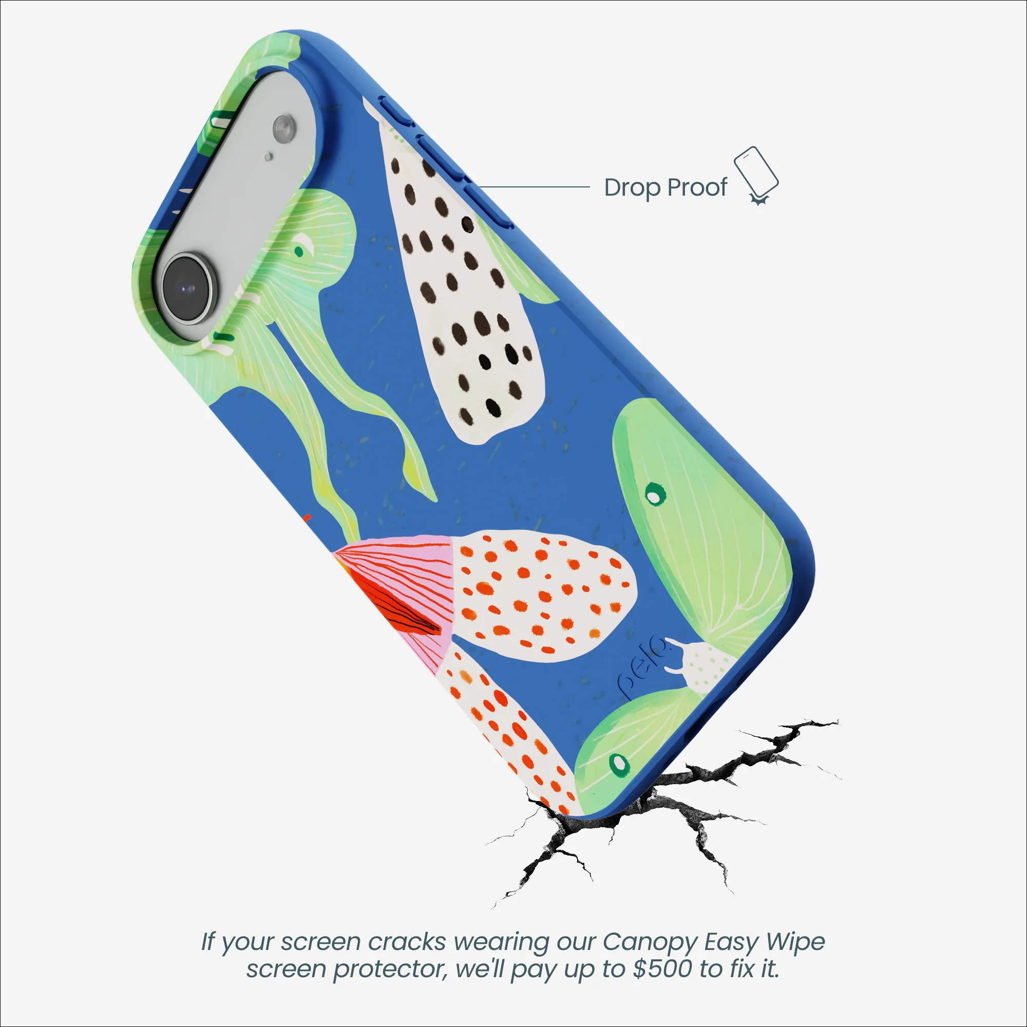 Electric Blue Mothopia iPhone Air Case - Image 4