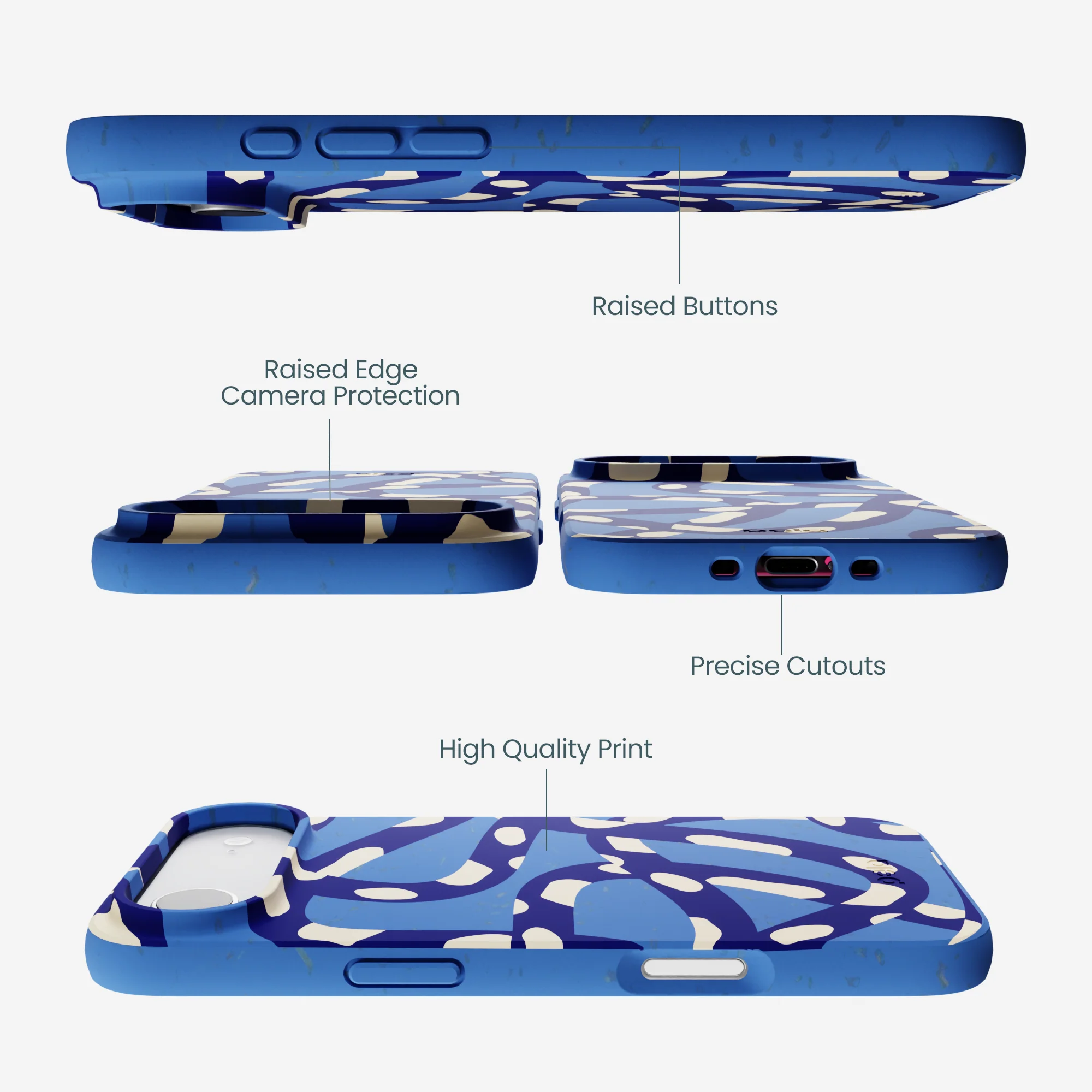 Electric Blue Noodles iPhone Air Case - Image 3