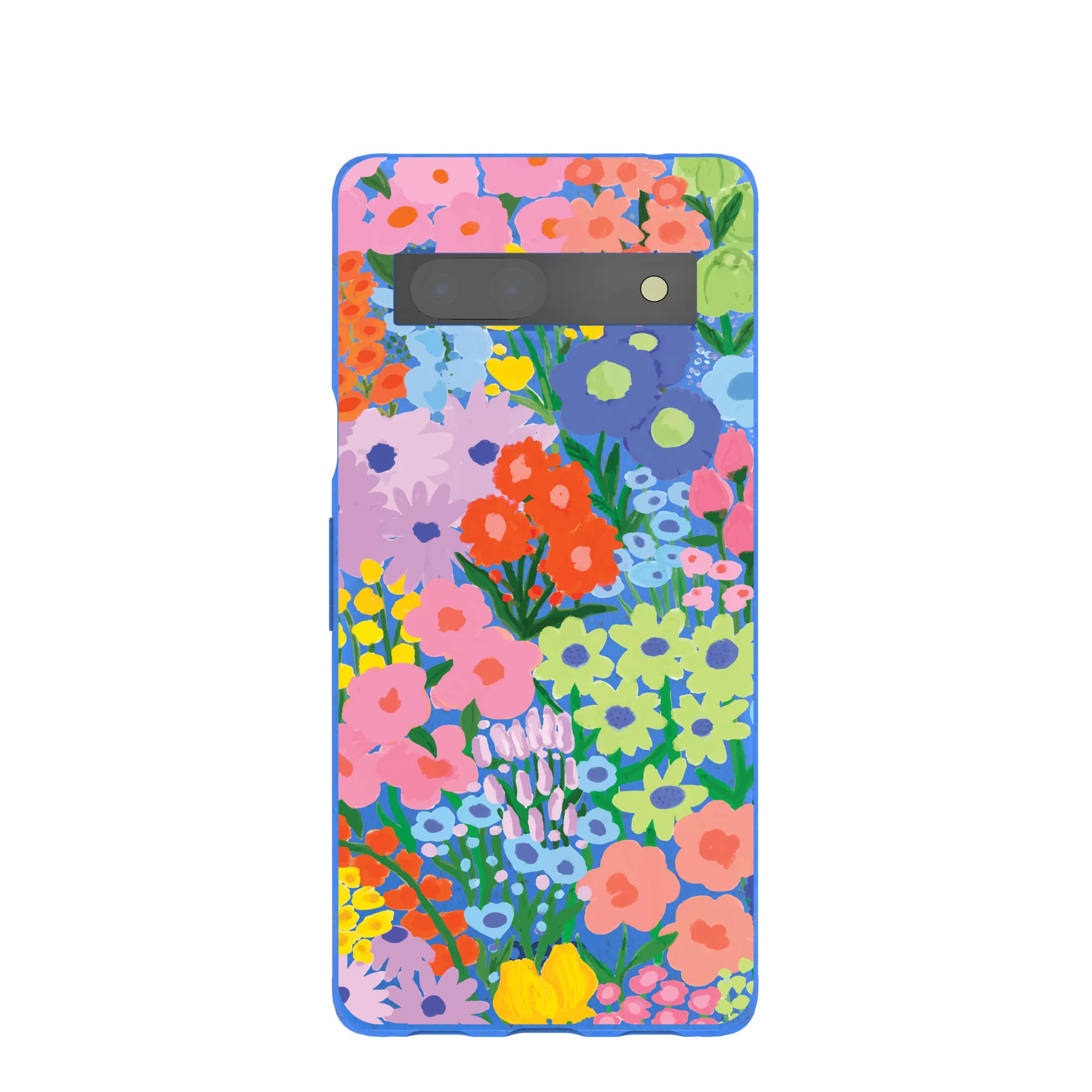 Electric Blue Painted Garden Google Pixel 7a Case