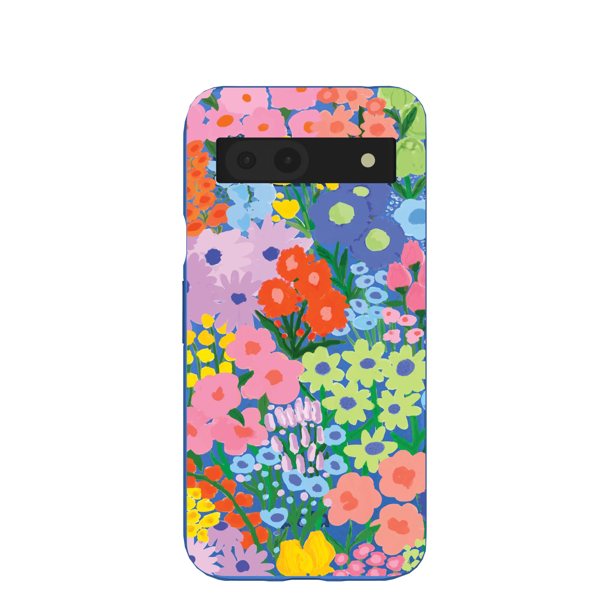 Electric Blue Painted Garden Google Pixel 8a Case
