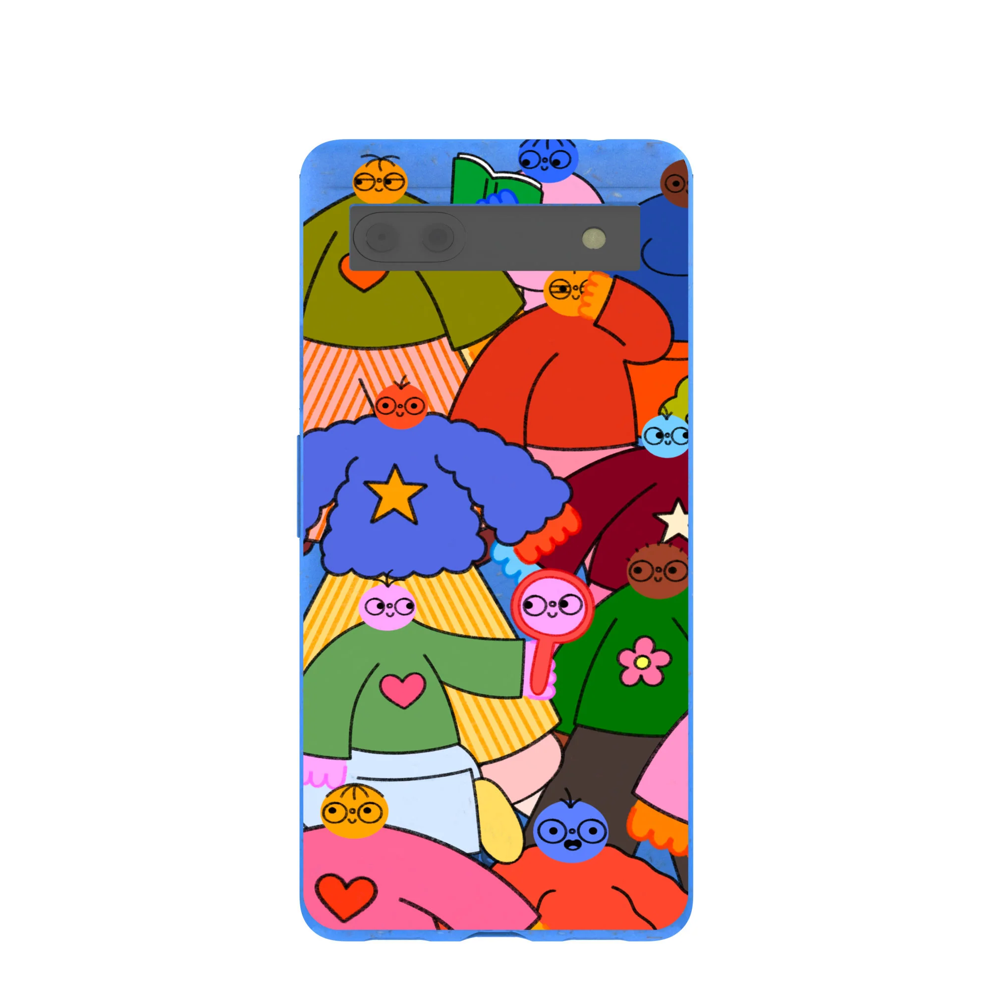 Electric Blue Pals Google Pixel 6a Case