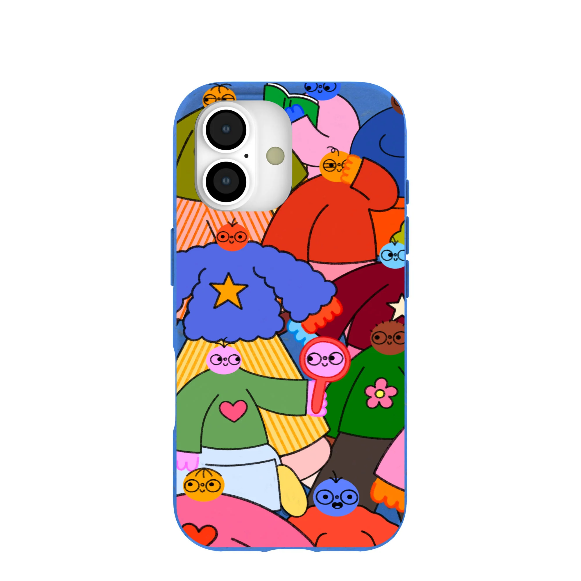 Electric Blue Pals iPhone 17 Case