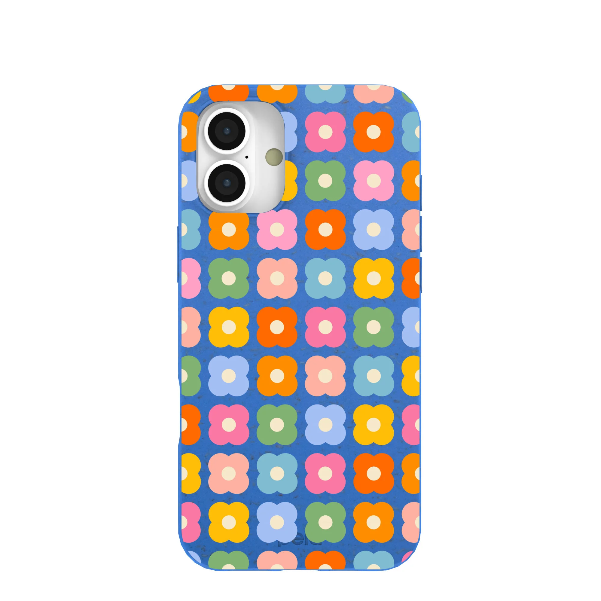 Electric Blue Petal Pop iPhone 16 Plus Case