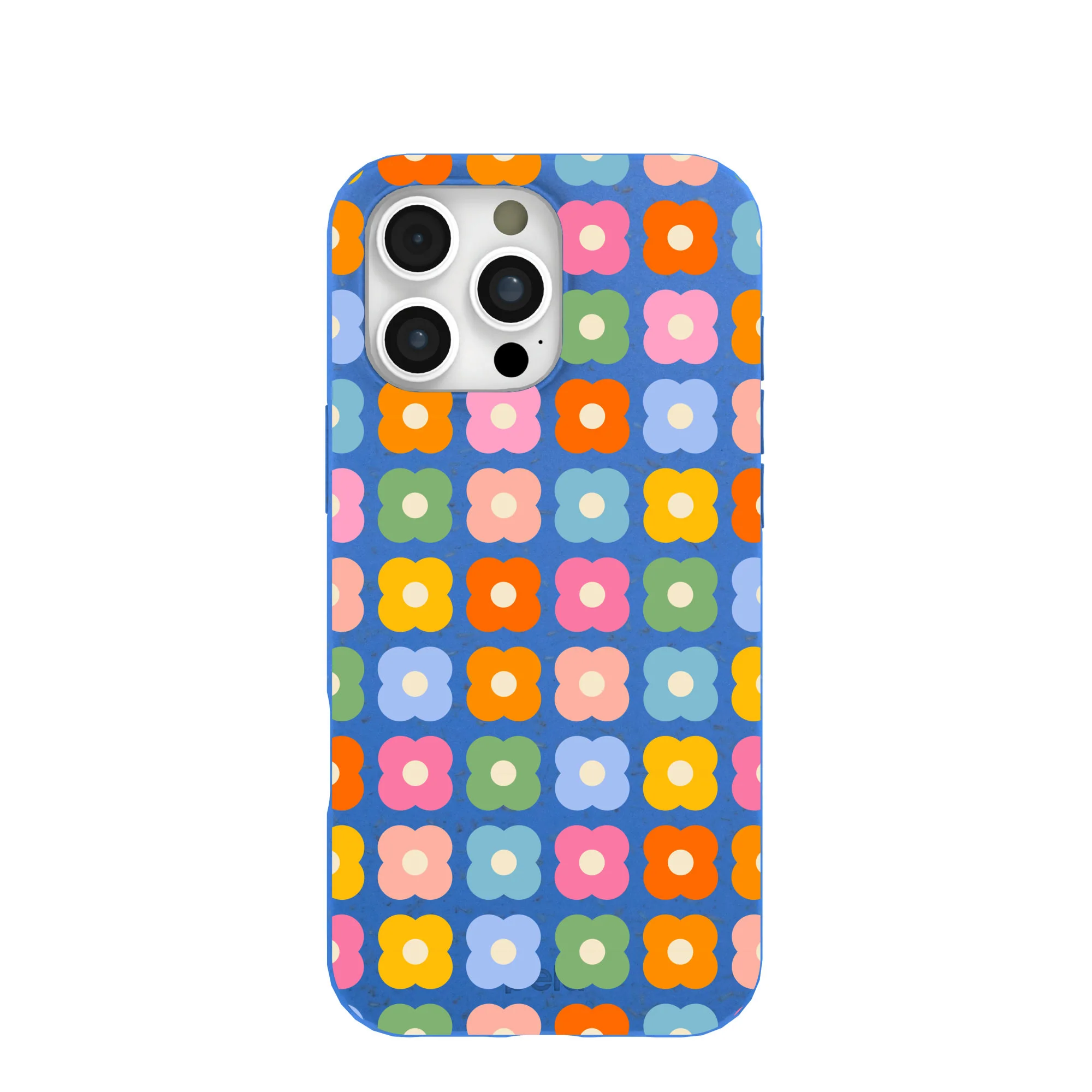 Electric Blue Petal Pop iPhone 16 Pro Max Case
