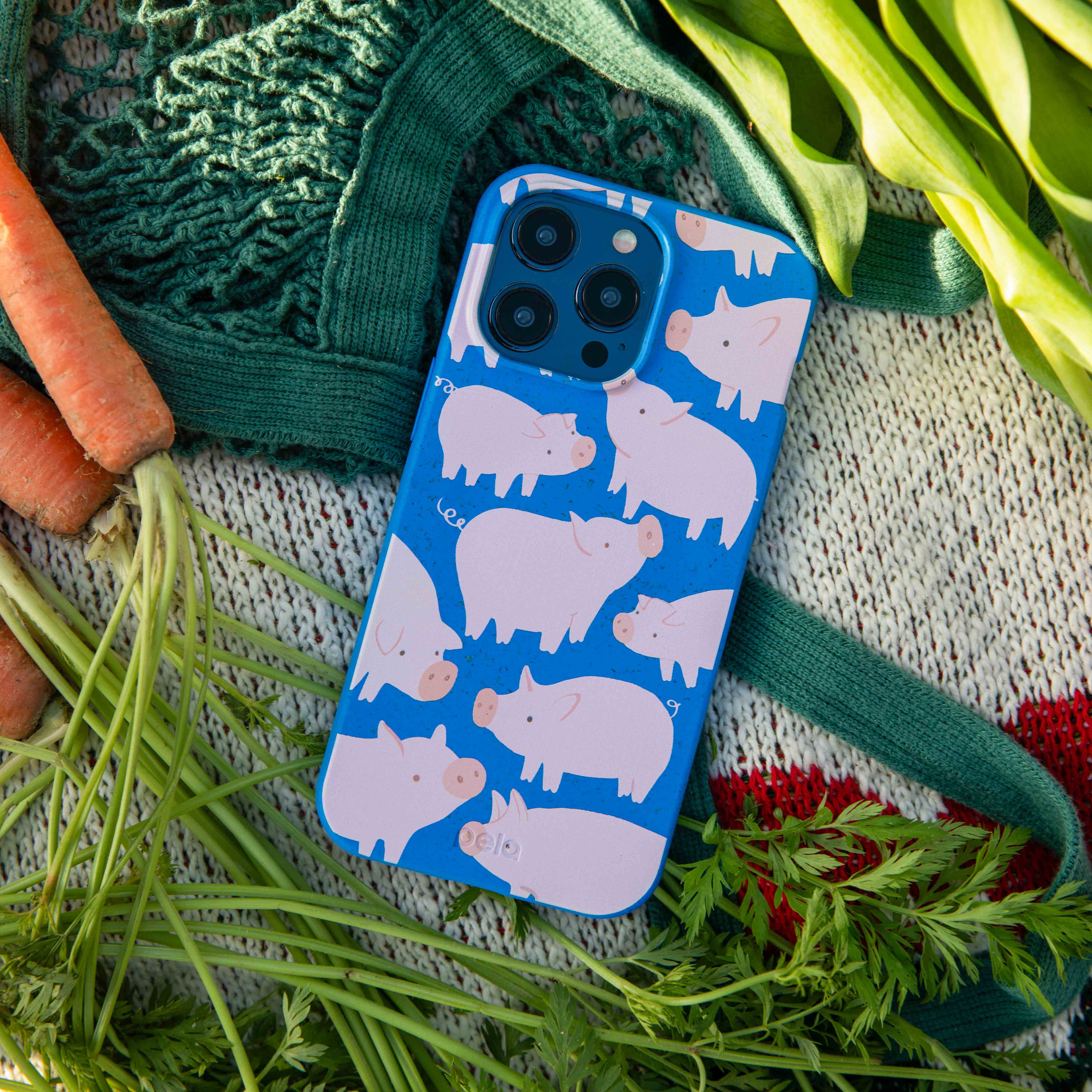 Electric Blue Piggies Google Pixel 7 Case - Image 2