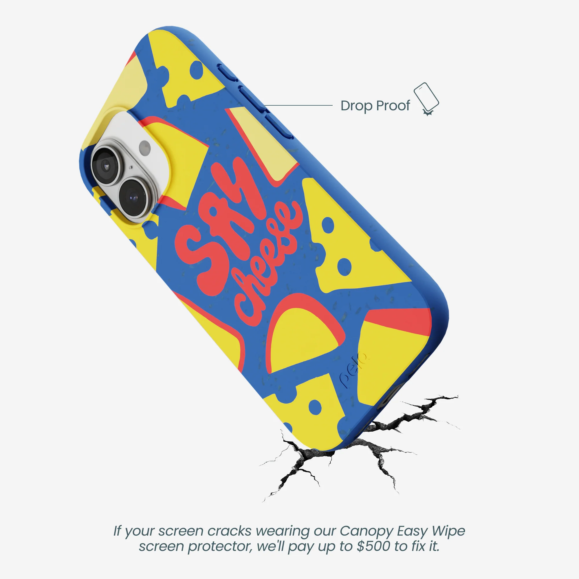 Electric Blue Say Cheese iPhone 17 Case - Image 5