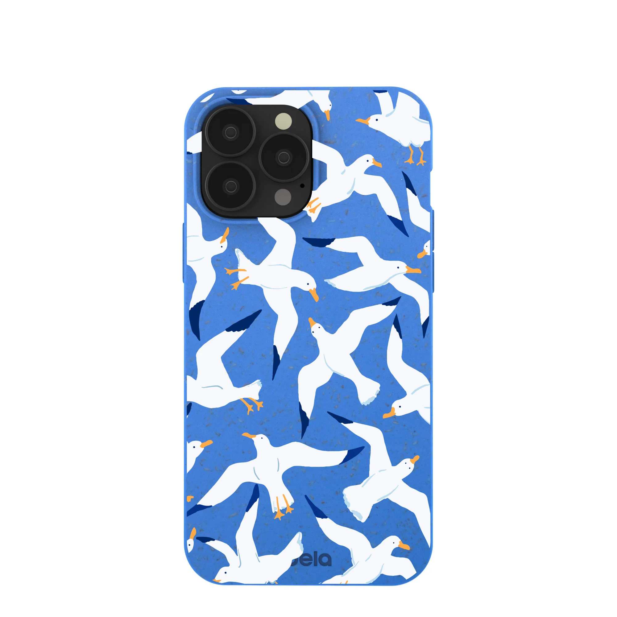 Electric Blue Seagulls iPhone 13 Pro Max Case