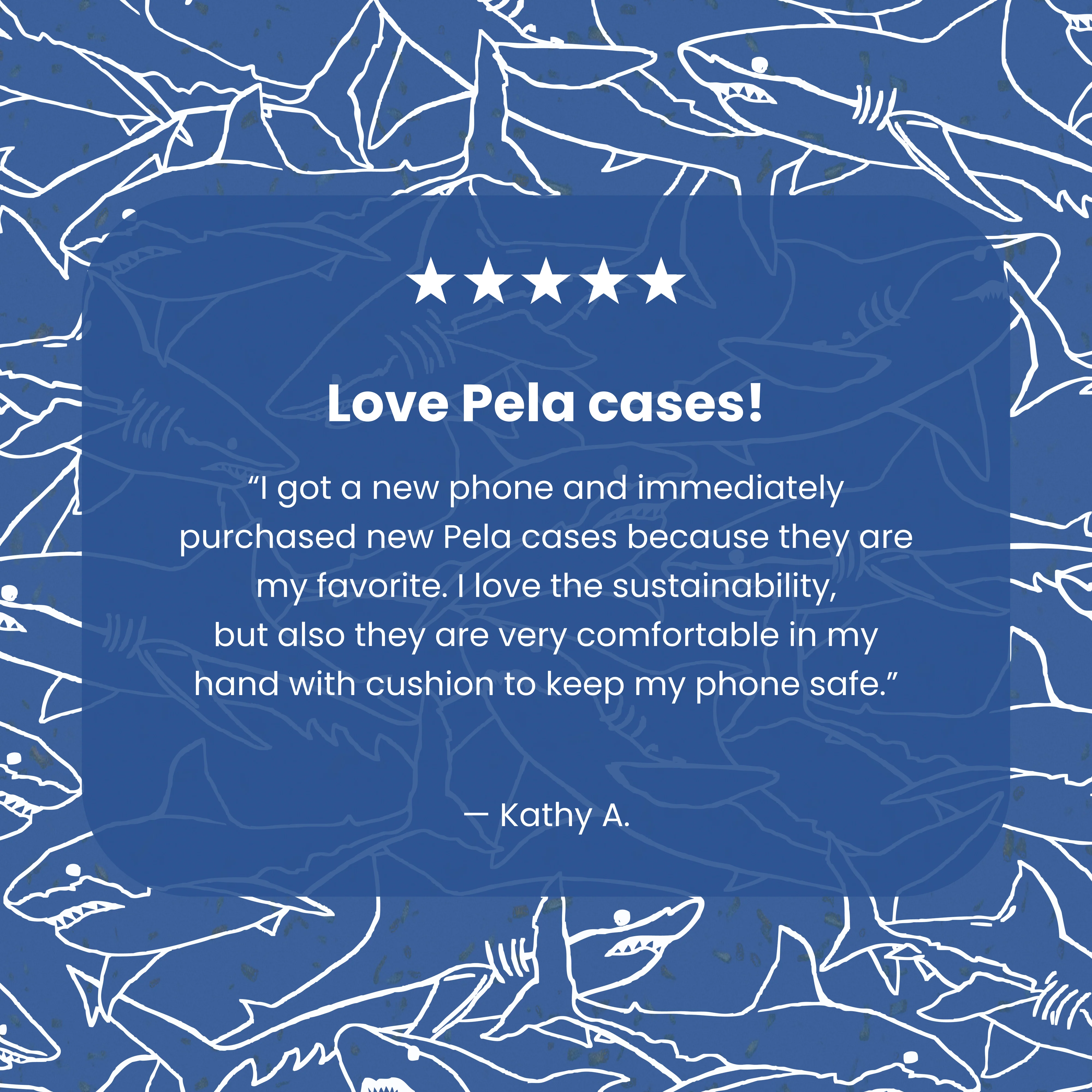 Electric Blue Shark Frenzy Samsung Galaxy S25 Case - Image 4