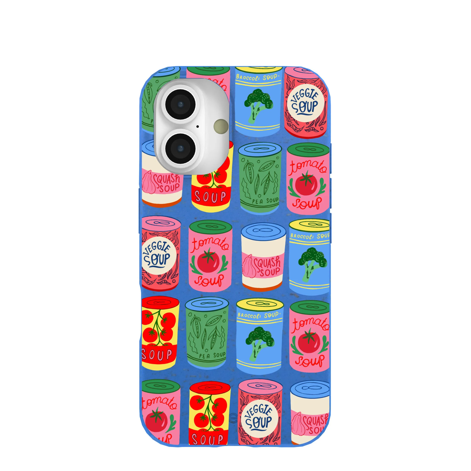 Electric Blue Soup Stories iPhone 16 Case